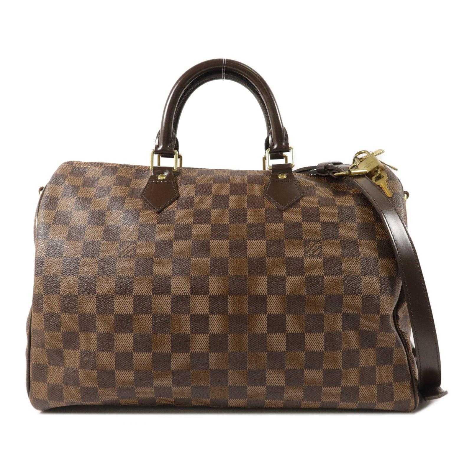 LOUIS VUITTON Damier Speedy Bandouliere 35手挽肩背兩用袋