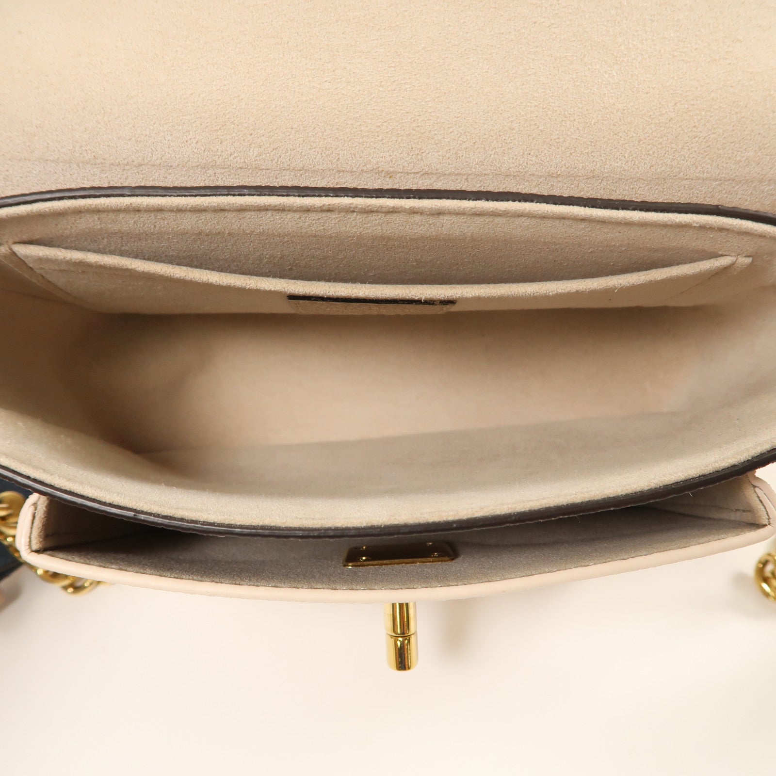 LOUIS VUITTON 牛皮皮革Lockme Tender金扣鏈帶肩背袋