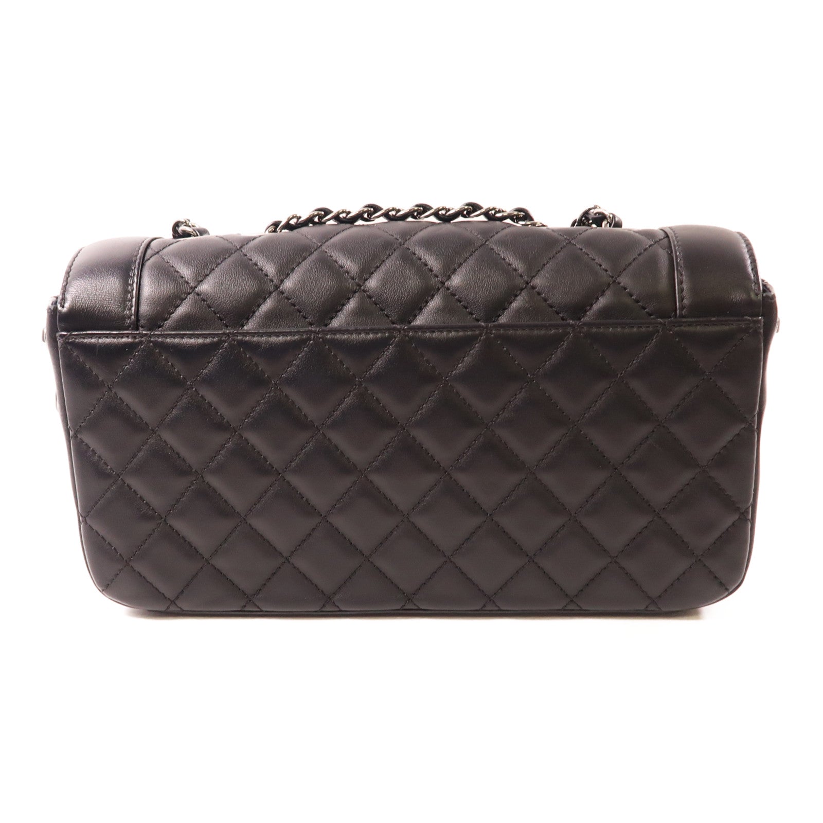 CHANEL【激減優惠】 羊皮皮革Chain Shoulder銀扣鏈帶肩背袋