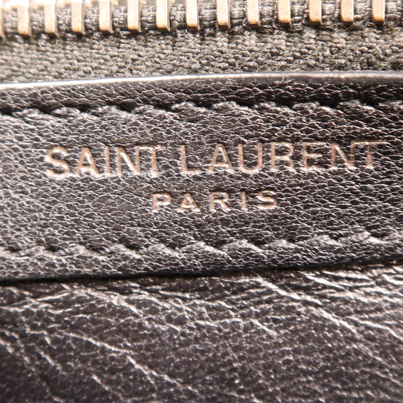 SAINT LAURENT 牛皮皮革College銀扣鏈帶肩背袋