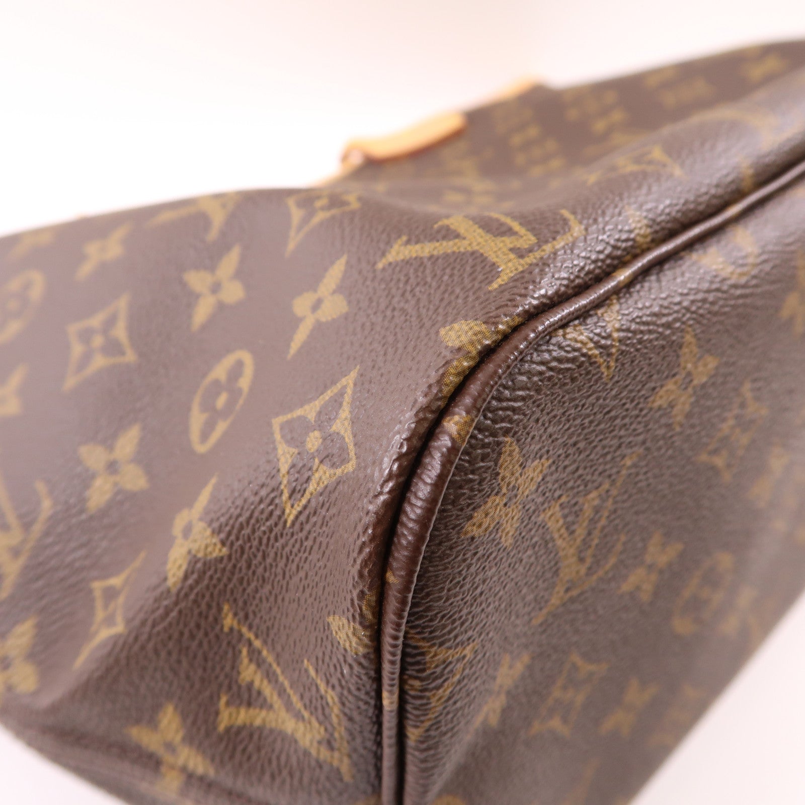 LOUIS VUITTON Monogram Neverfull MM金扣肩背袋手挽袋
