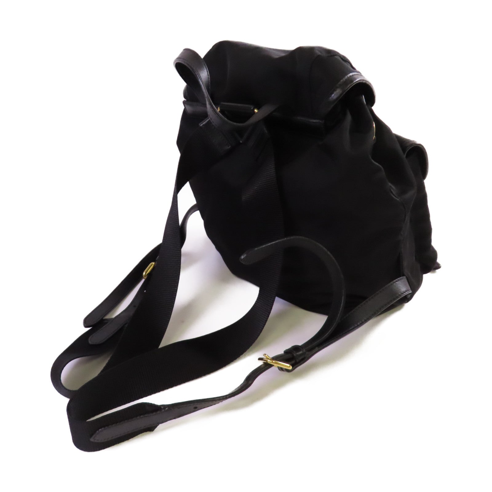 PRADA 尼龍Small Re-Nylon Backpack金扣背包黑色