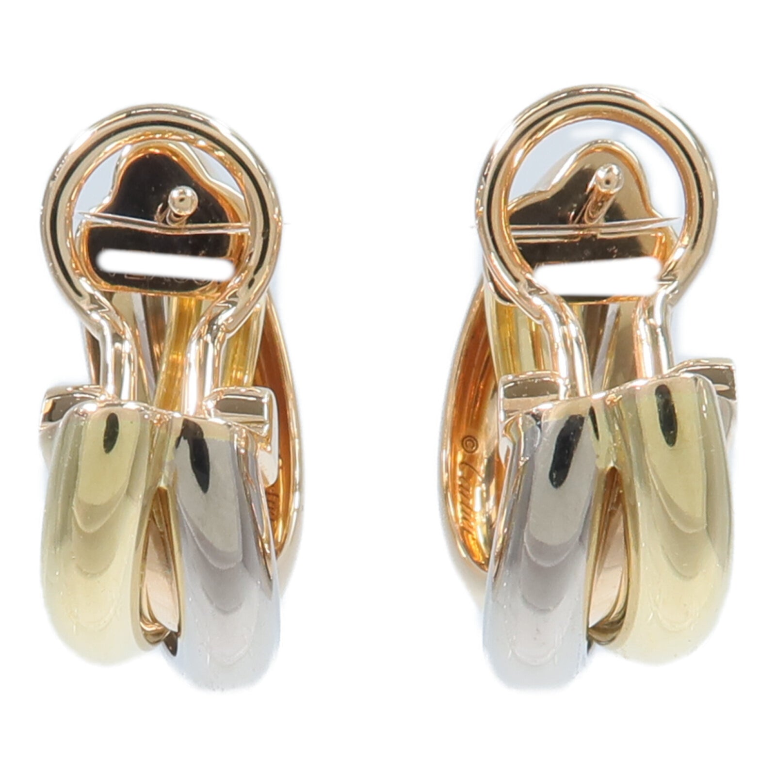 CARTIER 18K玫瑰金/黃金/白金Trinity Earrings耳環