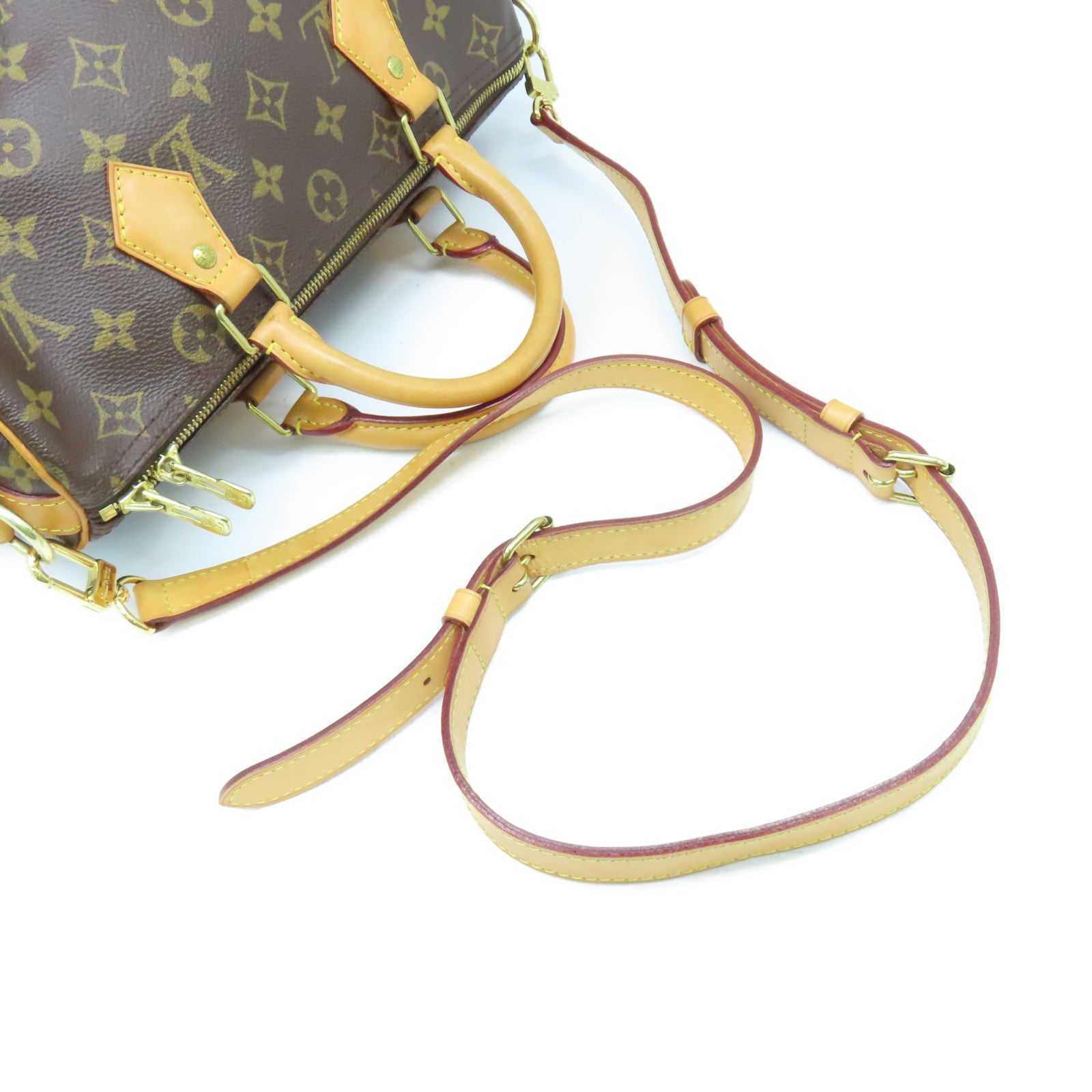 LOUIS VUITTON 【激減優惠】Monogram Speedy Bandouliere 30 2Way  Hand Bag金扣手挽肩背兩用袋啡色