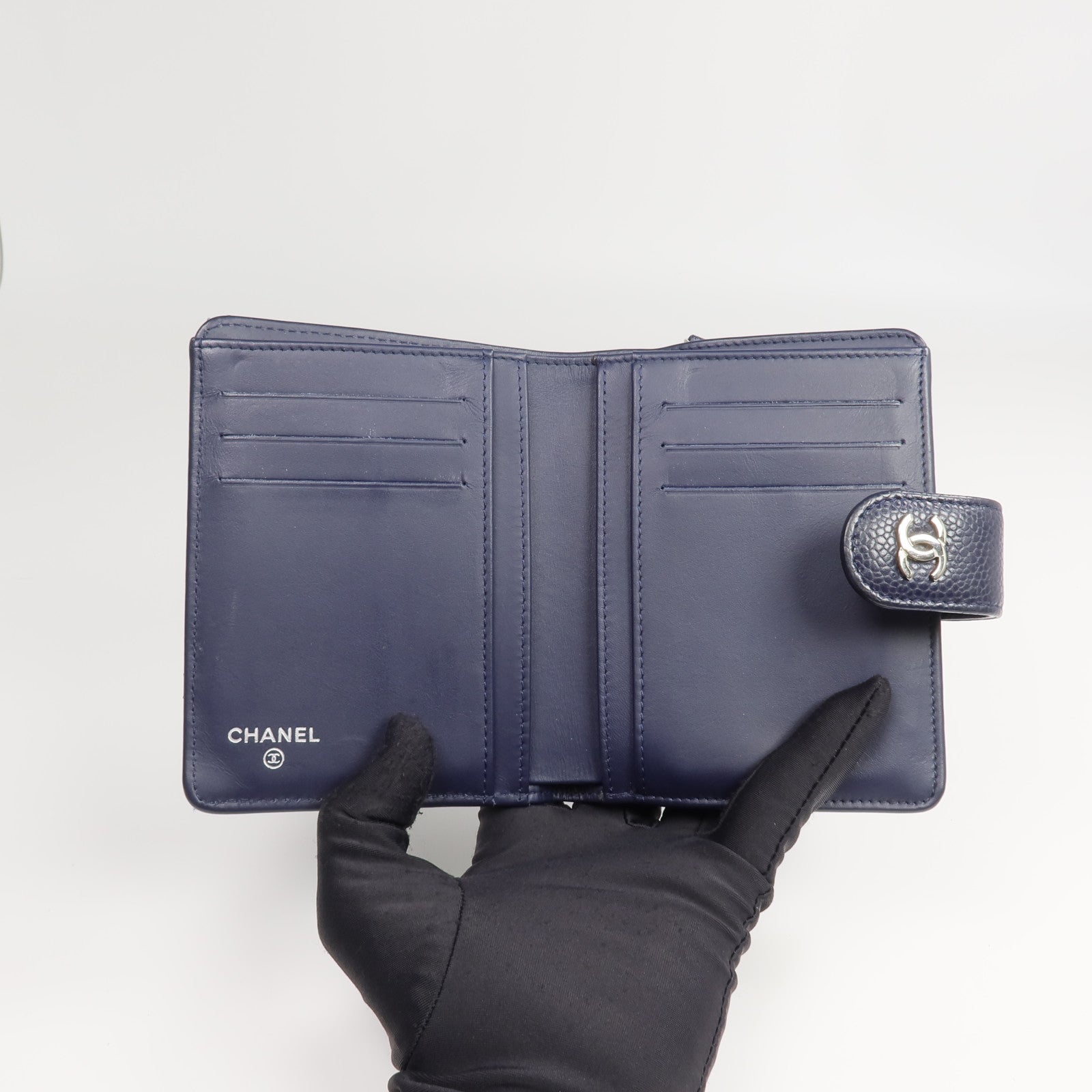 CHANEL 牛皮皮革Bifold Wallet錢包