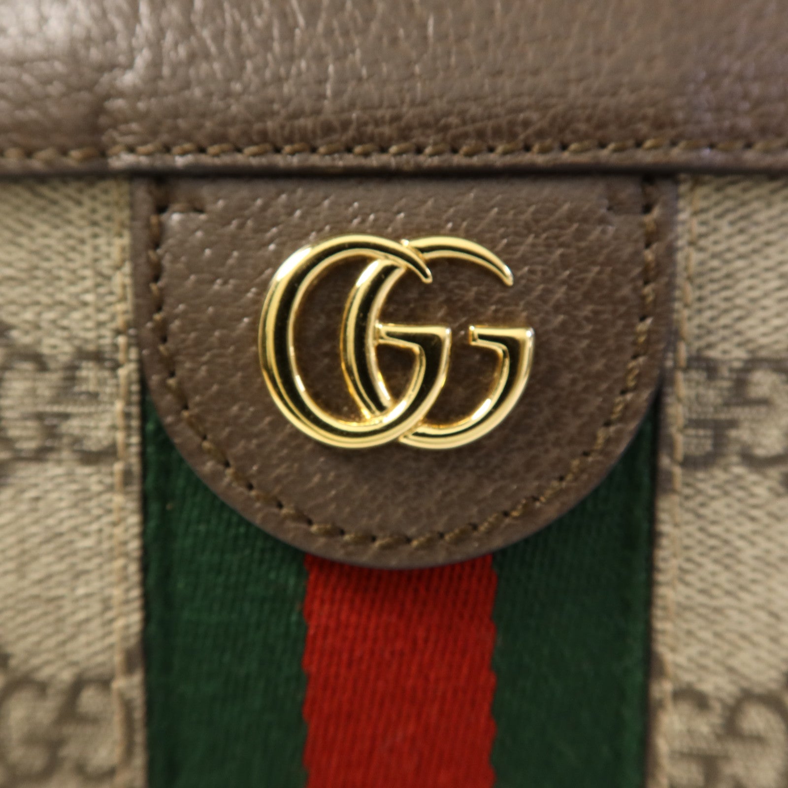 GUCCI 塗層帆布Ophidia GG Chain Shoulder Bag金扣鏈帶肩背袋