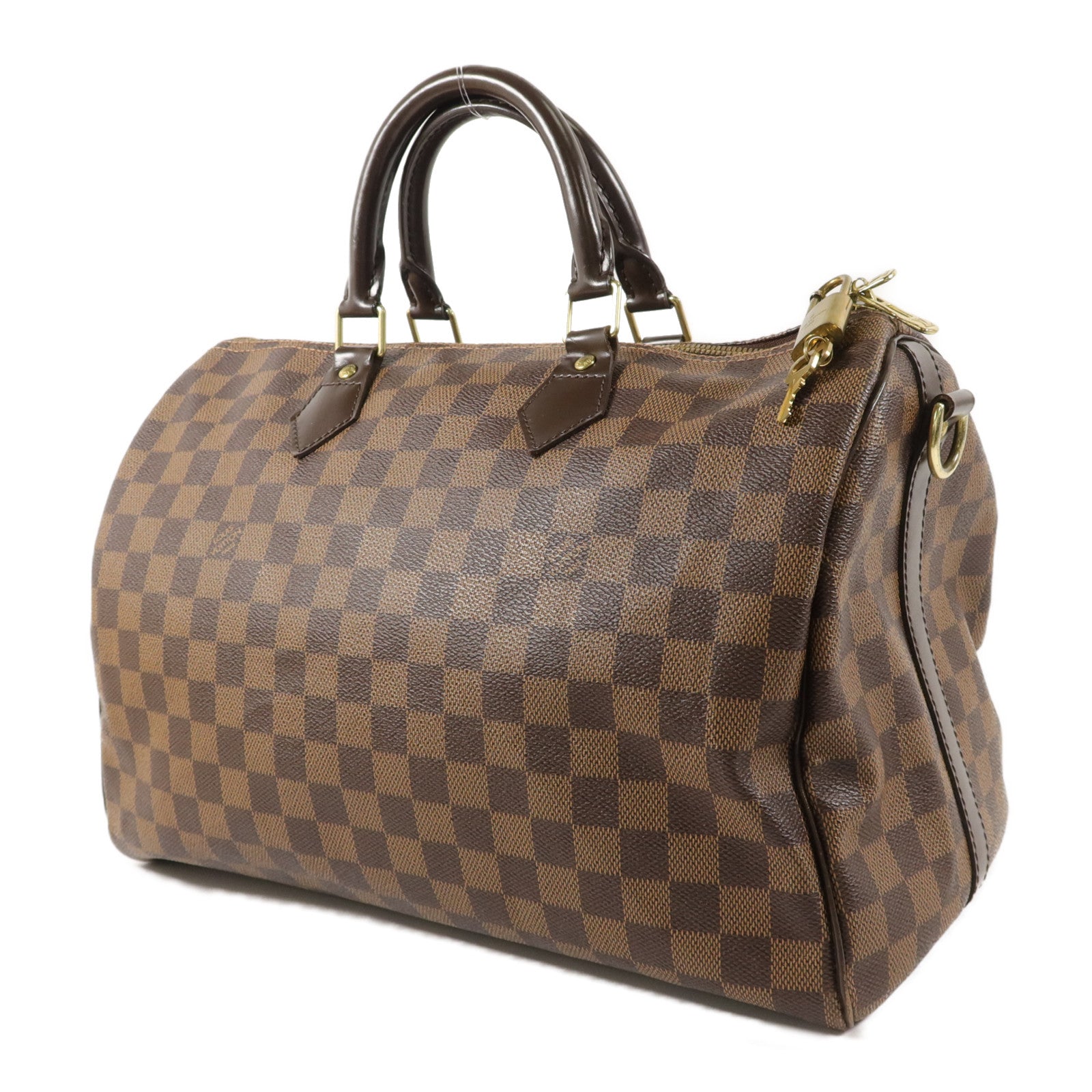 LOUIS VUITTON Damier Speedy Bandouliere 35手挽肩背兩用袋