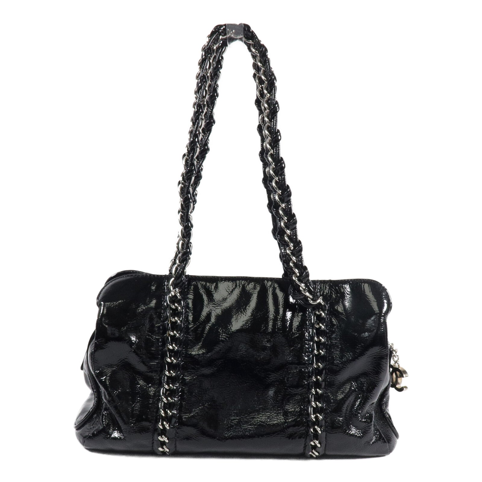 CHANEL 漆皮皮革Luxe Ligne Tote Bag肩背袋/手挽袋