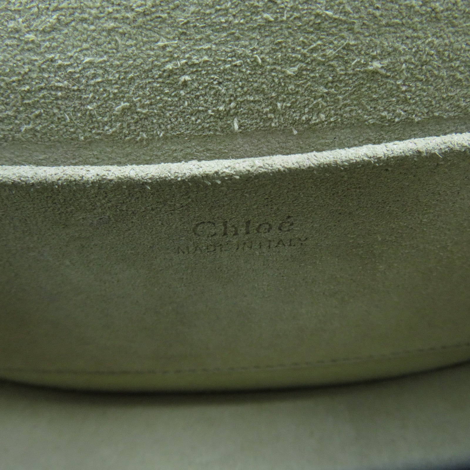 Chloe 【激減優惠】牛皮皮革Shoulder Bag金扣肩背袋灰綠色