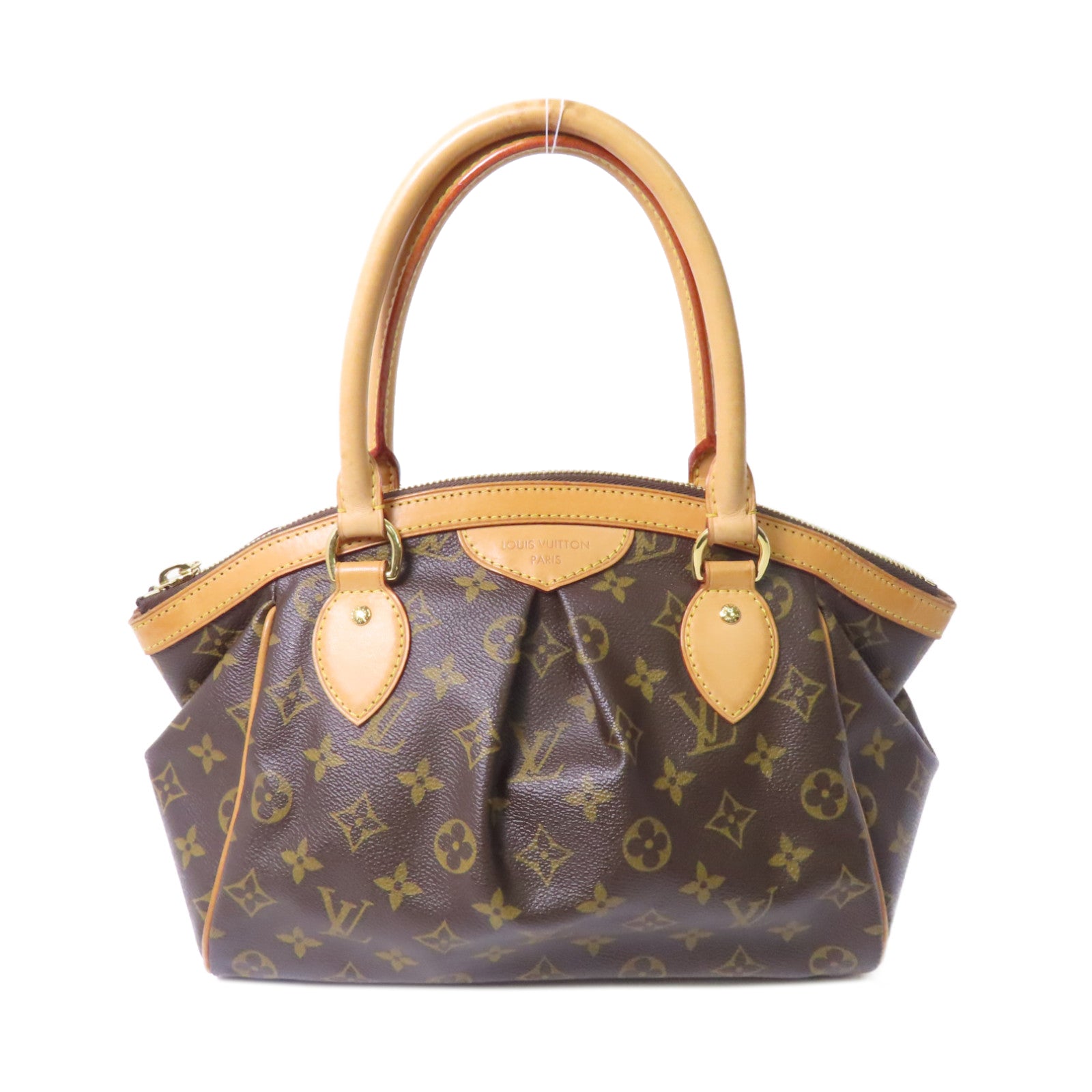 LOUIS VUITTON Monogram Tivoli PM金扣手挽袋啡色