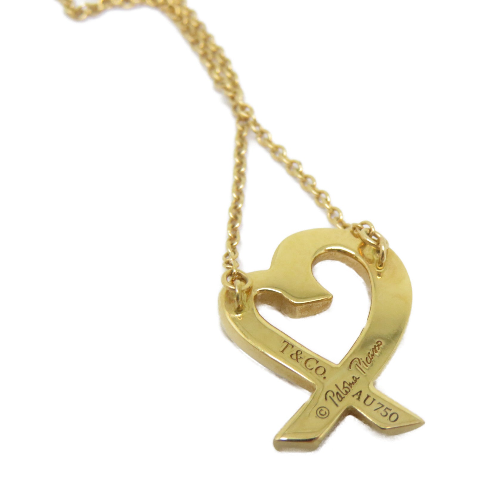 TIFFANY＆CO 18K黃金Loving Heart Necklace項鍊