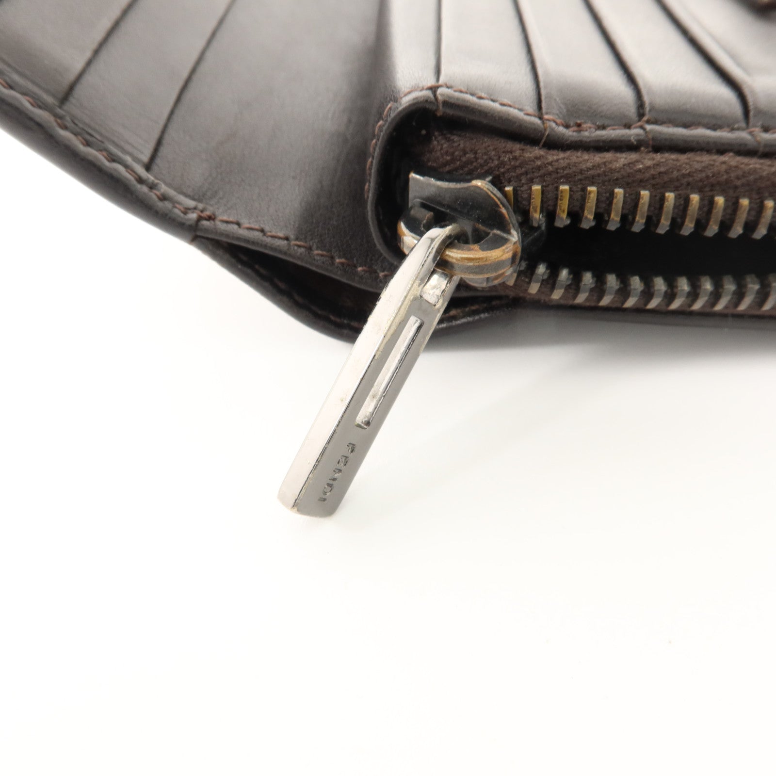 FENDI 帆布Bifold Wallet銀扣錢包