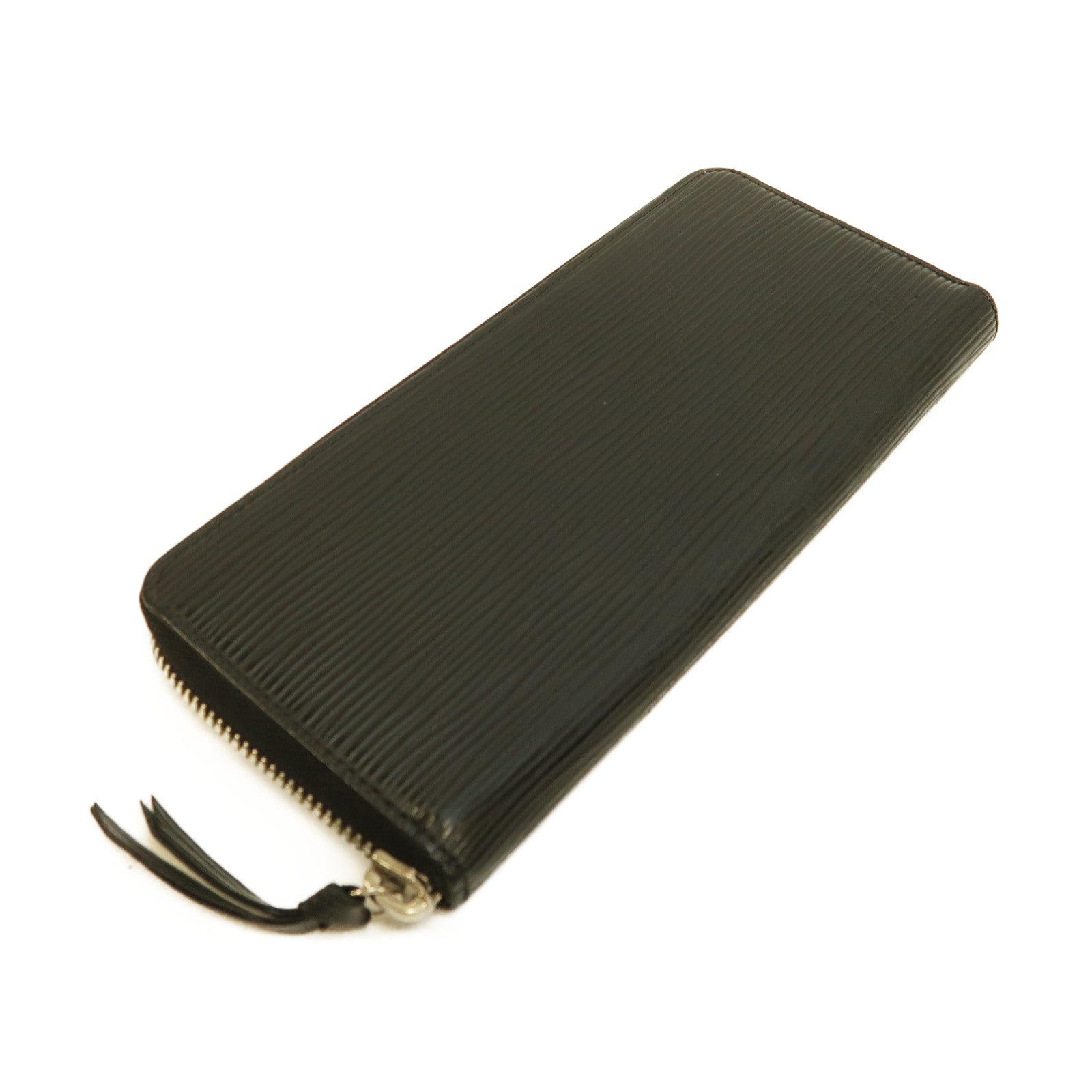 LOUIS VUITTON 【激減優惠】Epi Zipper Long Wallet銀扣拉鏈長錢包黑色