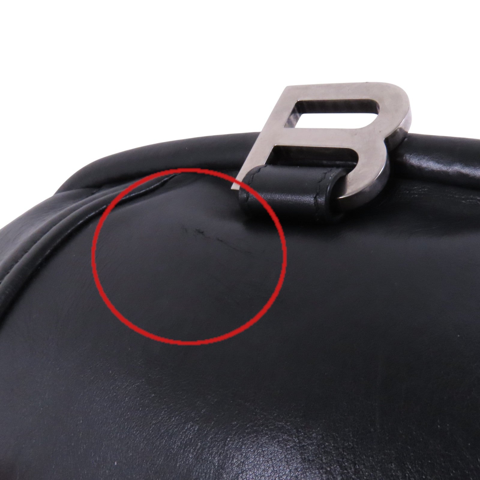 BALENCIAGA 牛皮皮革Clutch銀扣手拿包