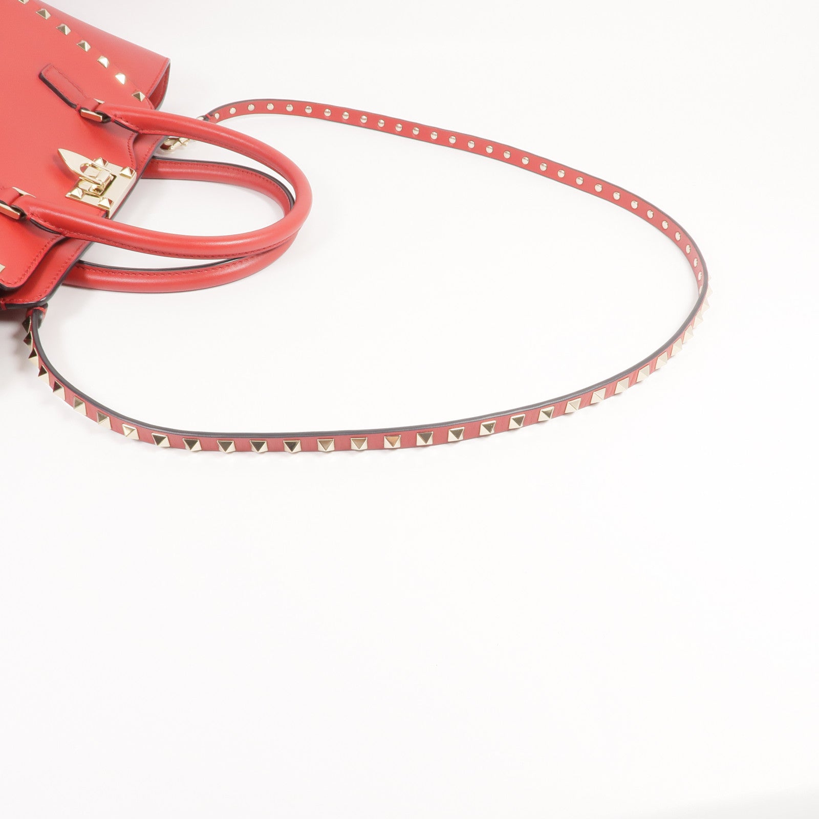 Valentino 牛皮皮革2way Shoulder Bag金扣手挽肩背兩用袋