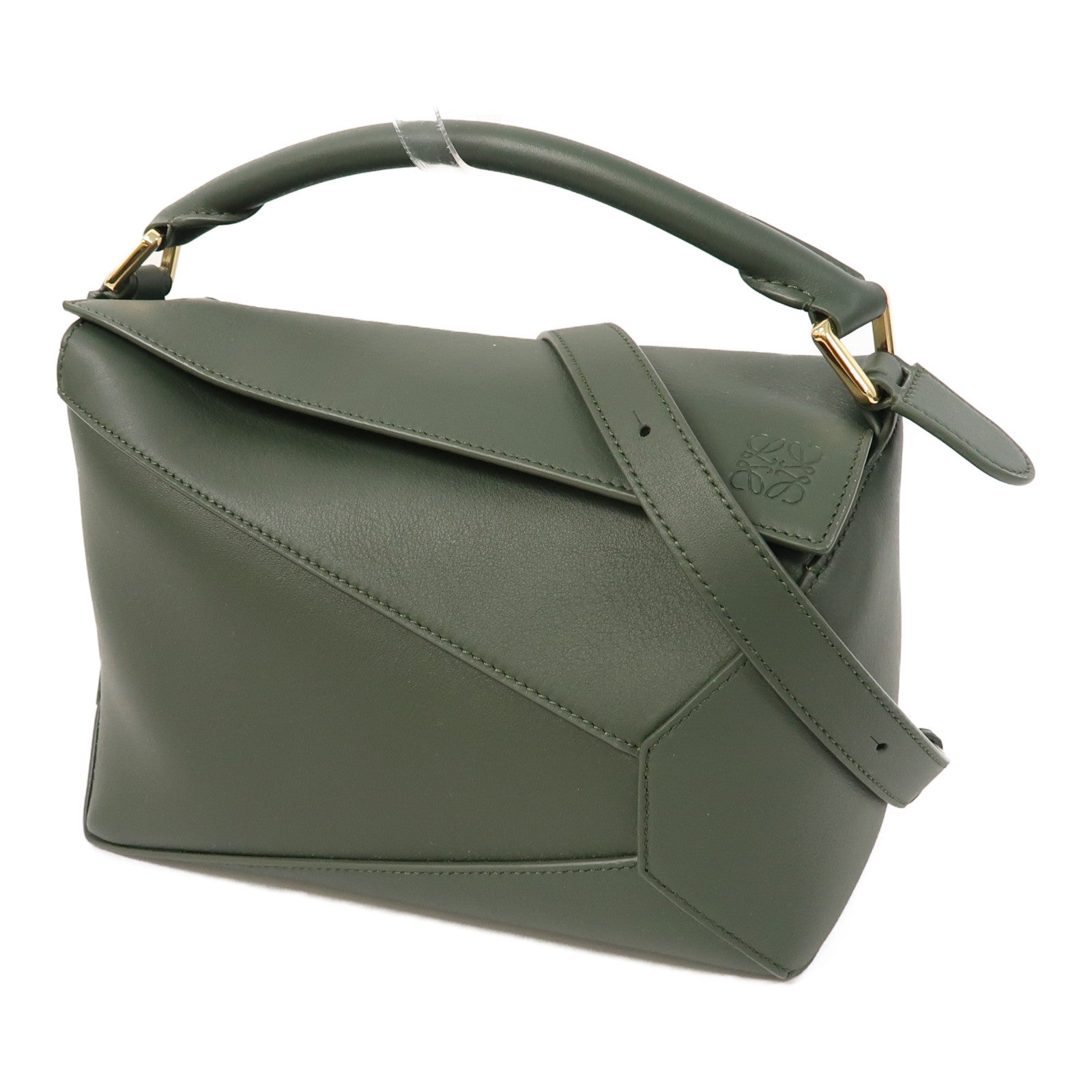 LOEWE 牛皮皮革Puzzle Bag金扣手挽肩背兩用袋手挽肩背兩用袋