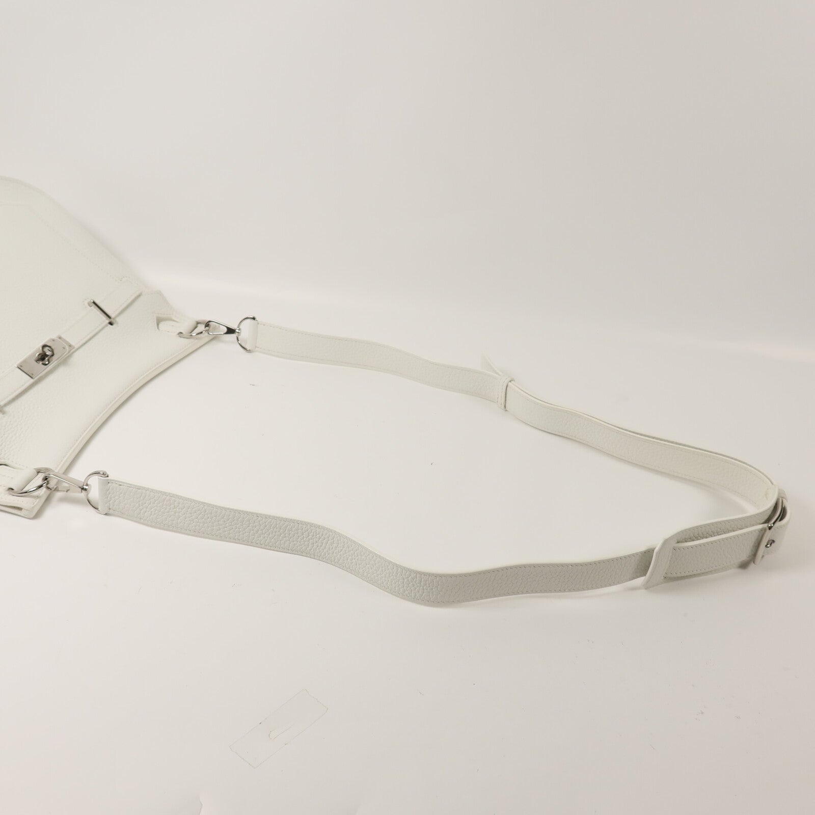 HERMES Togo皮革Jypsiere 28肩背袋Blanc