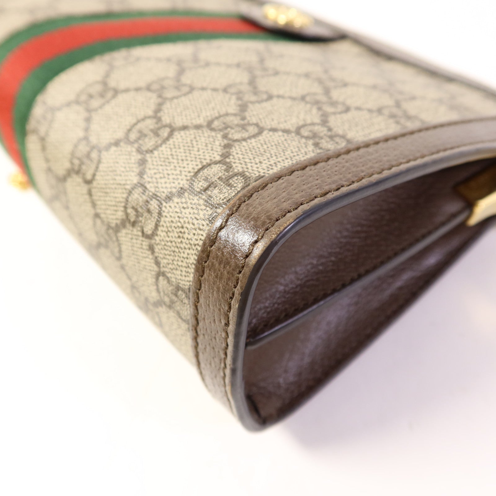 GUCCI 塗層帆布Ophidia GG Chain Shoulder Bag金扣鏈帶肩背袋