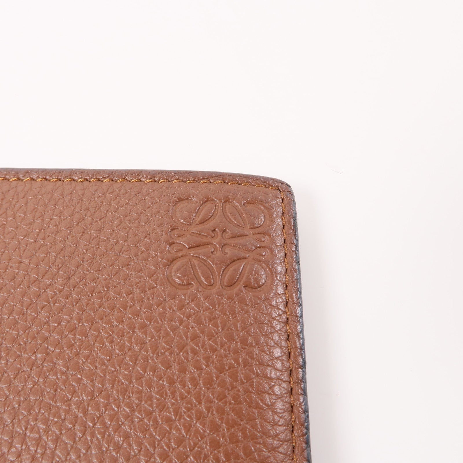 LOEWE 牛皮皮革Wallet錢包棕色