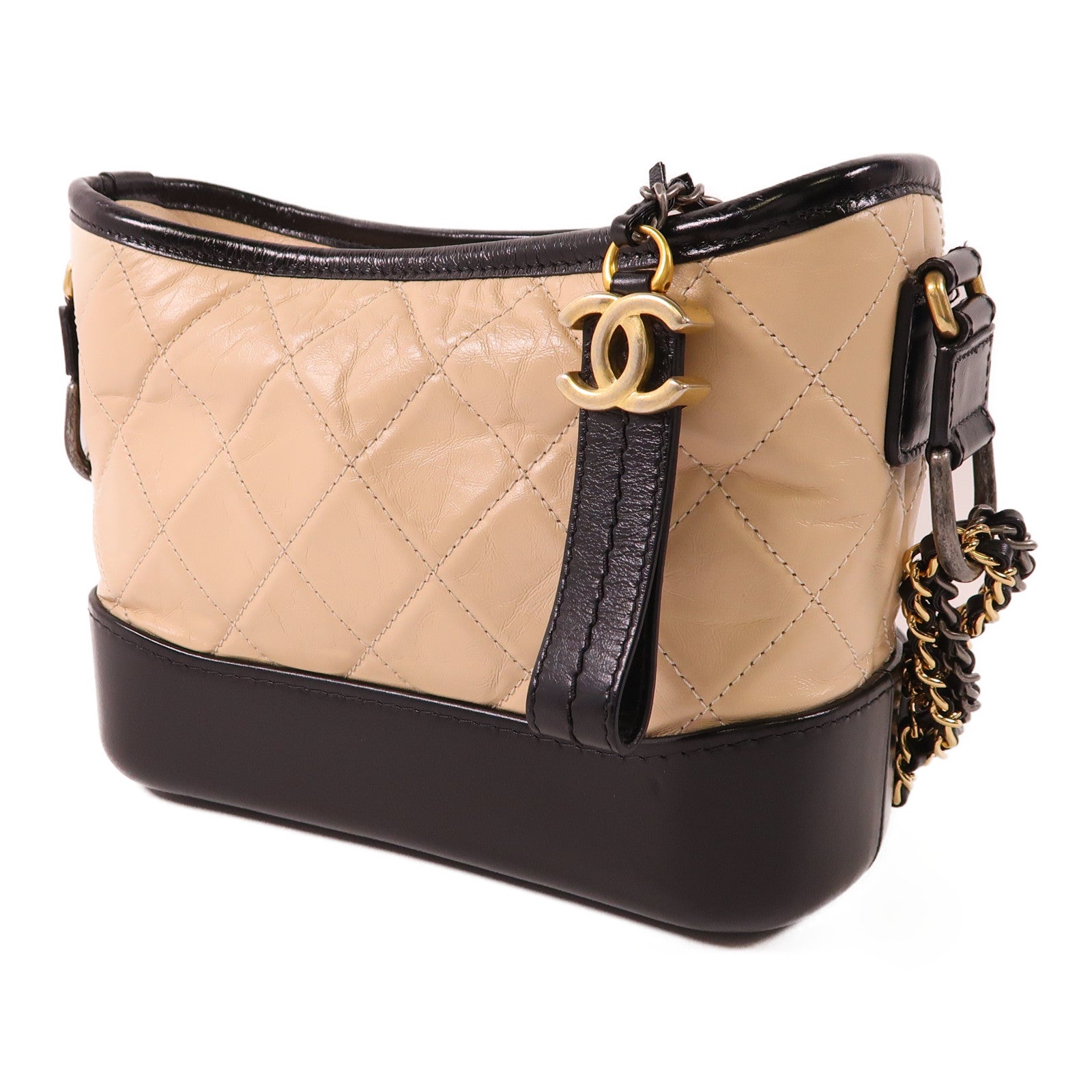 CHANEL 牛皮皮革Gabrielle Small鏈帶肩背袋