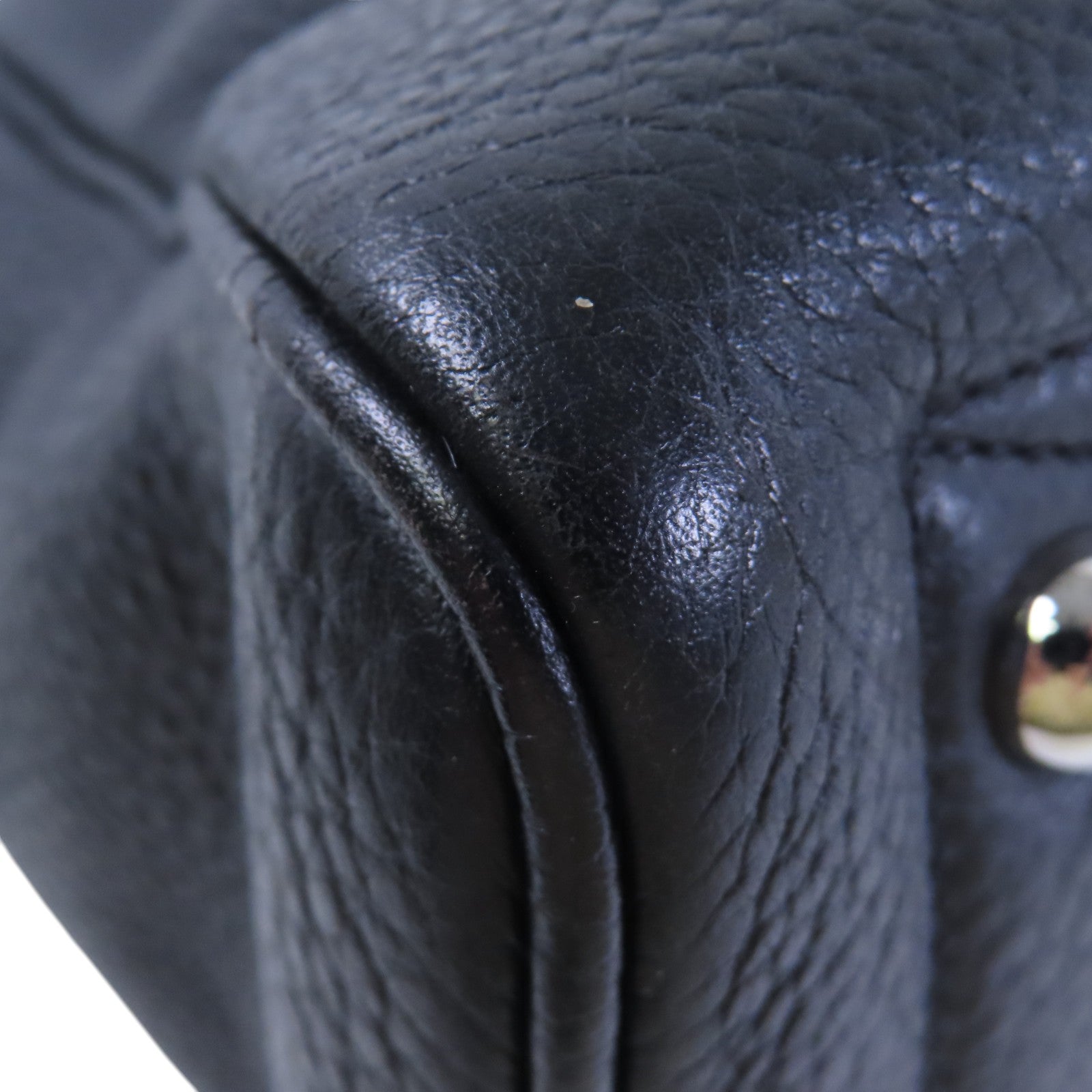 HERMES Clemence皮革Victoria 35銀扣手挽袋