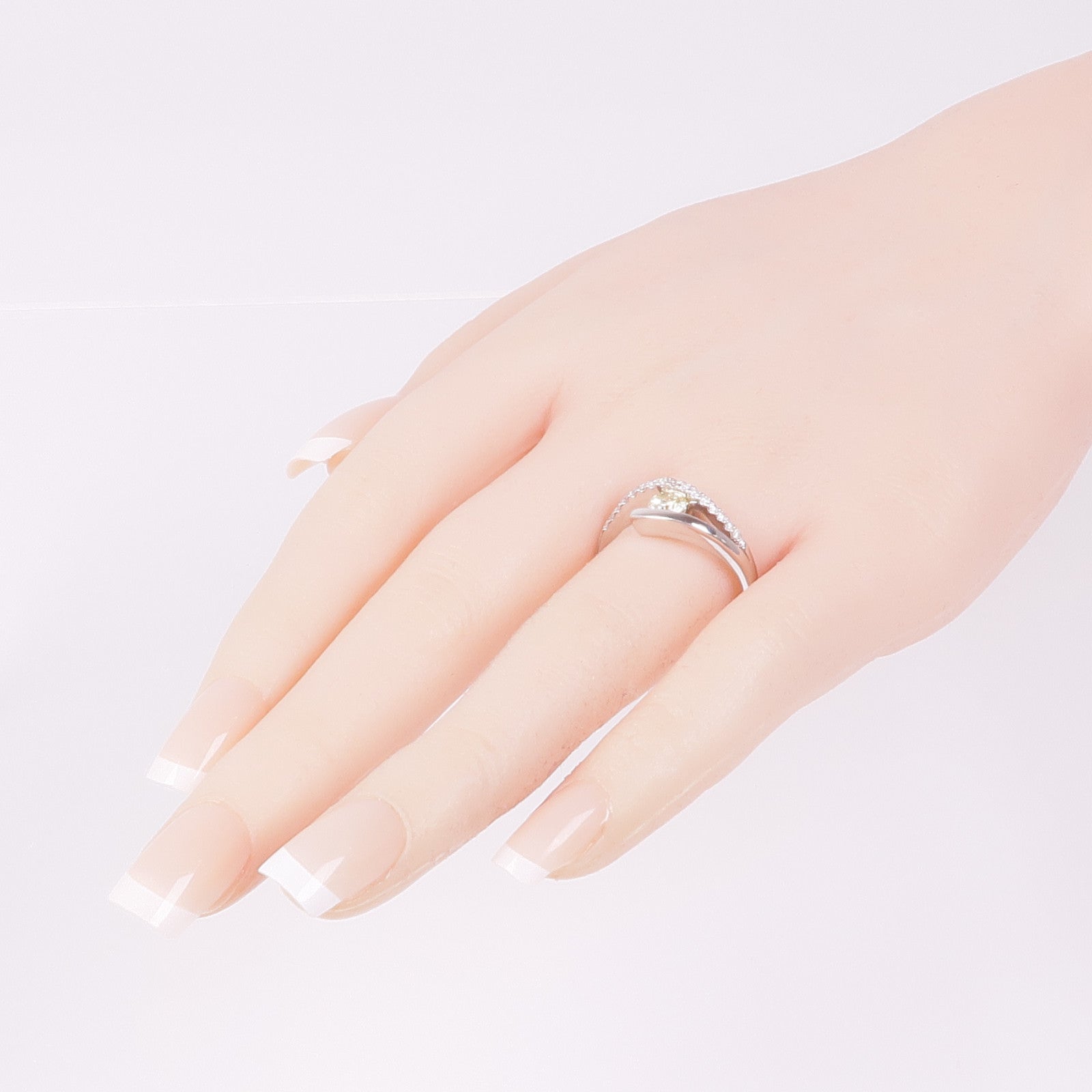 JEWELRY PT900鉑金Diamod Ring鑽石戒指US#8