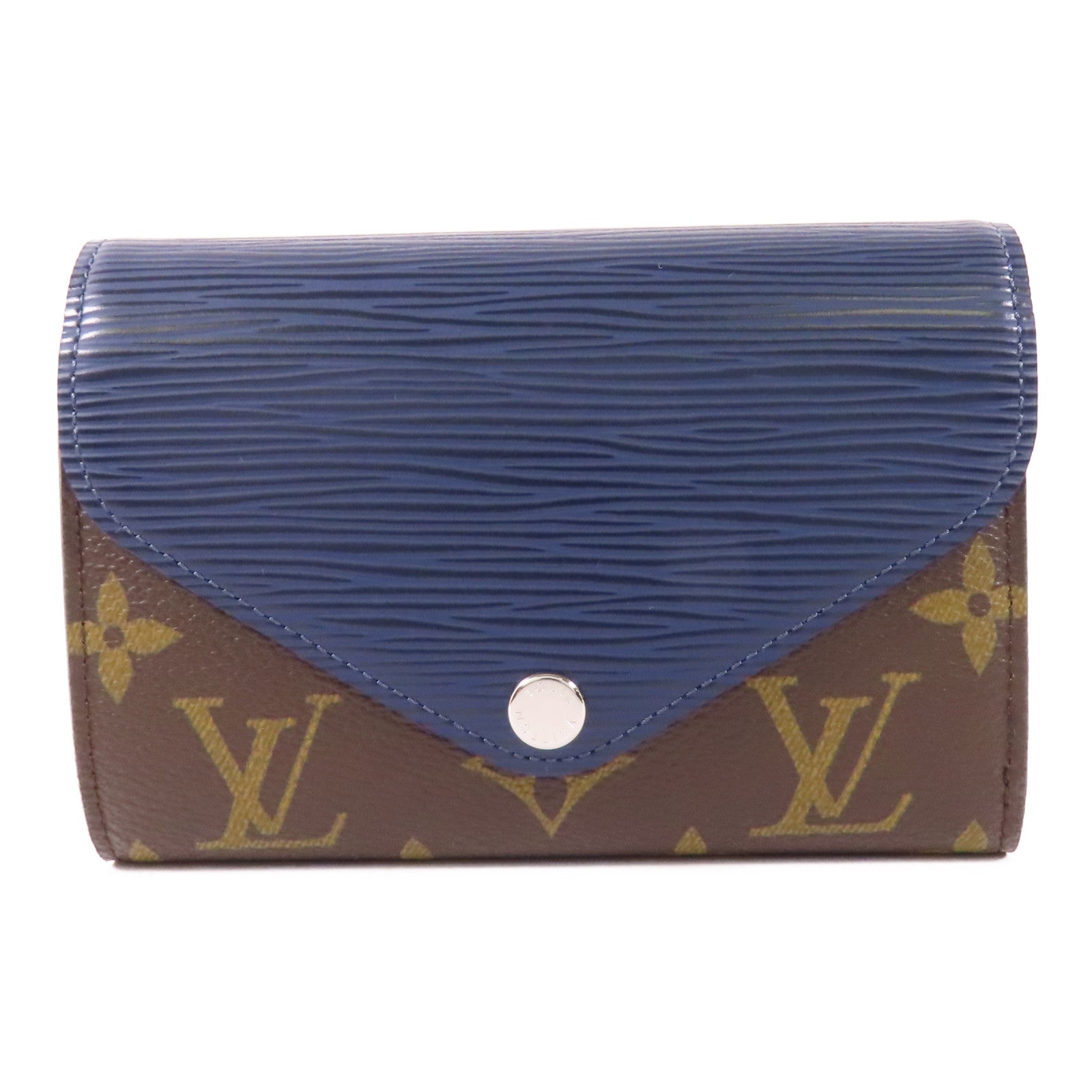 LOUIS VUITTON LV SHW Wallet M60496 Epi Monogram Brown/Navy