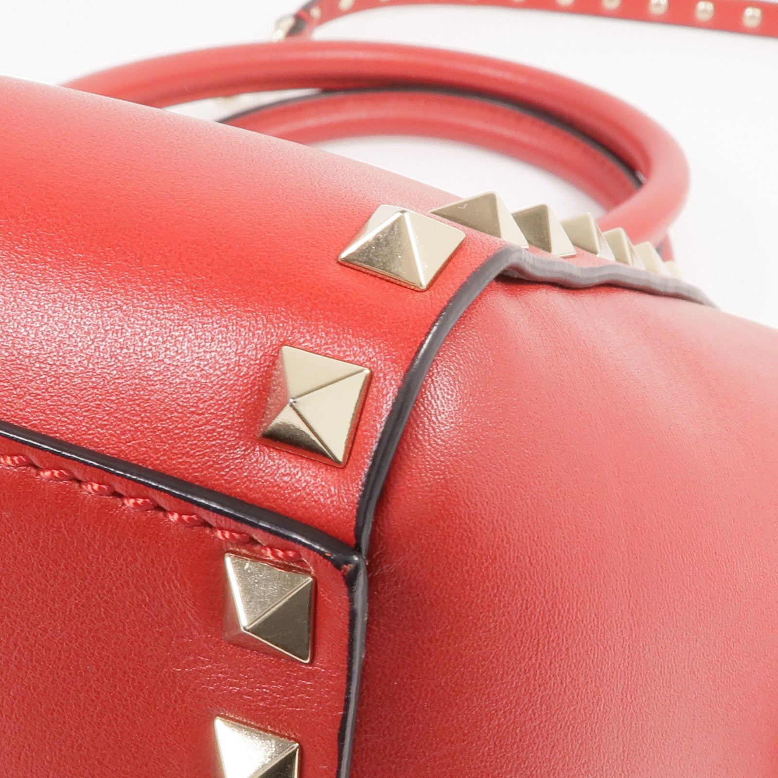 Valentino 牛皮皮革2way Shoulder Bag金扣手挽肩背兩用袋