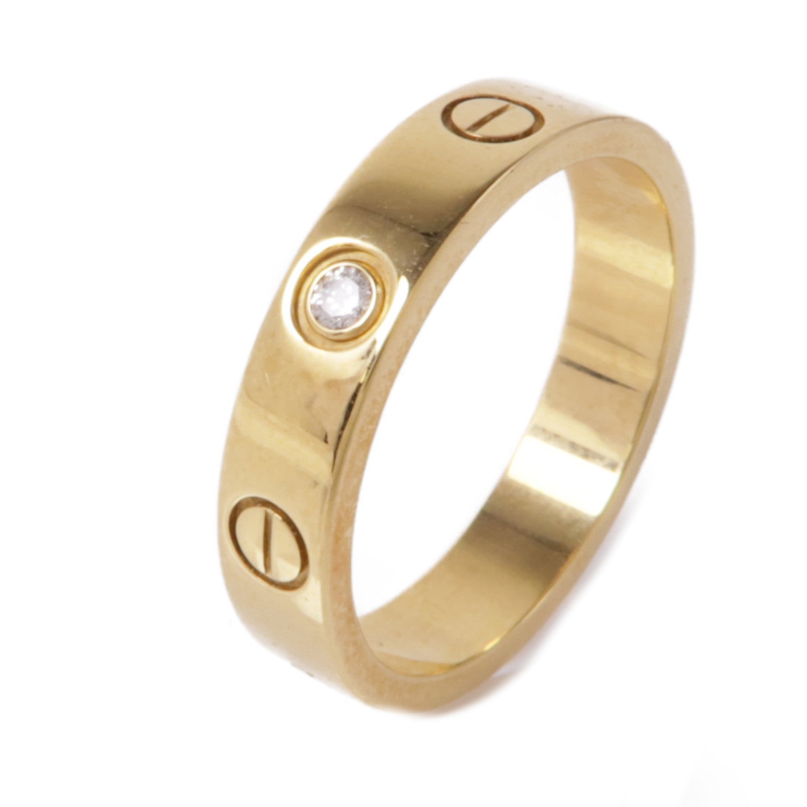 CARTIER Love Ring 18K Yellow Gold Cartier#51 US#5.75 B4056100