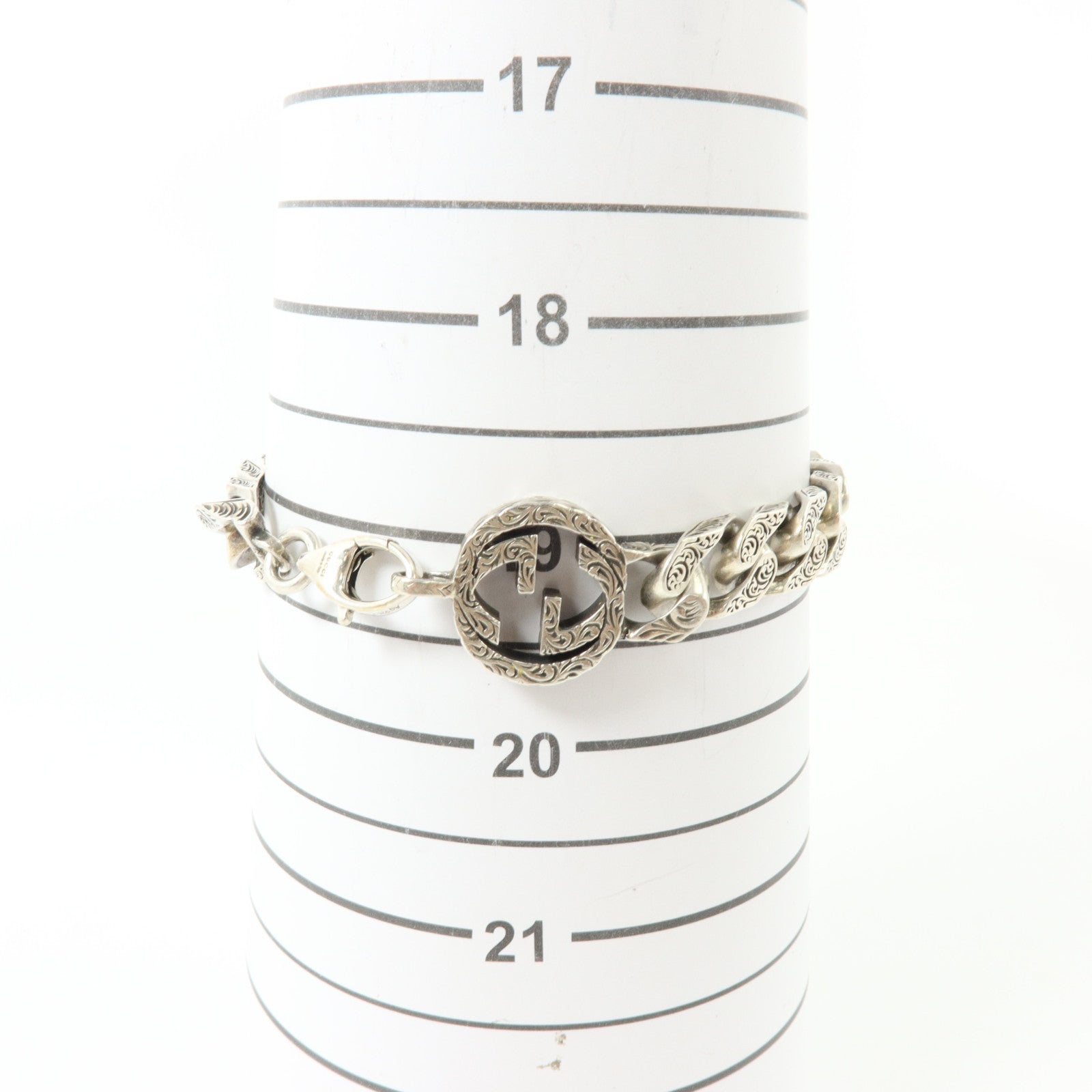 GUCCI 925純銀Interlocking Chain Bracelet手鏈