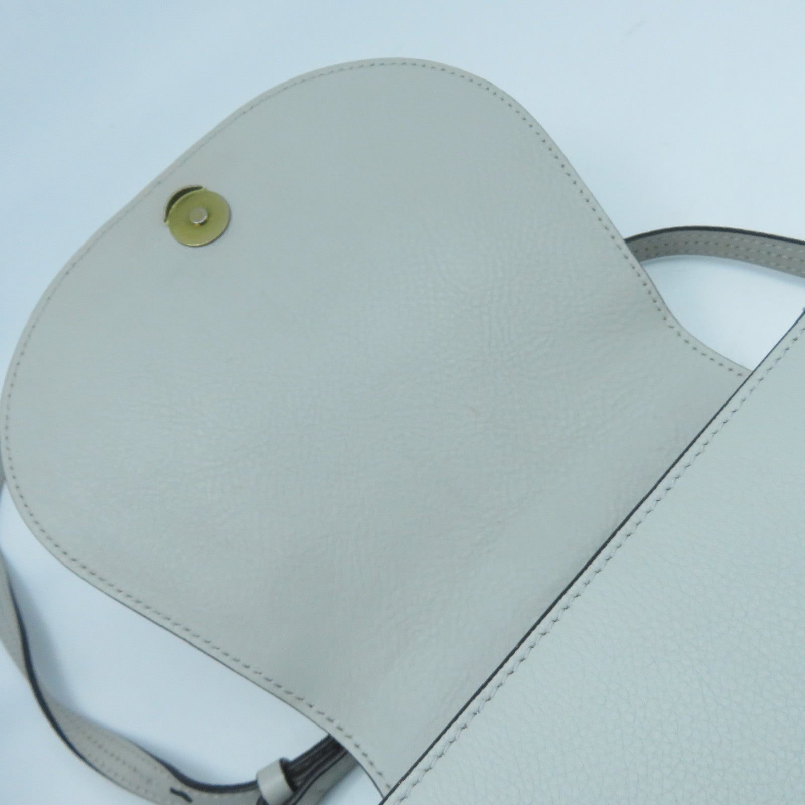 Chloe 【激減優惠】牛皮皮革Shoulder Bag金扣肩背袋灰綠色