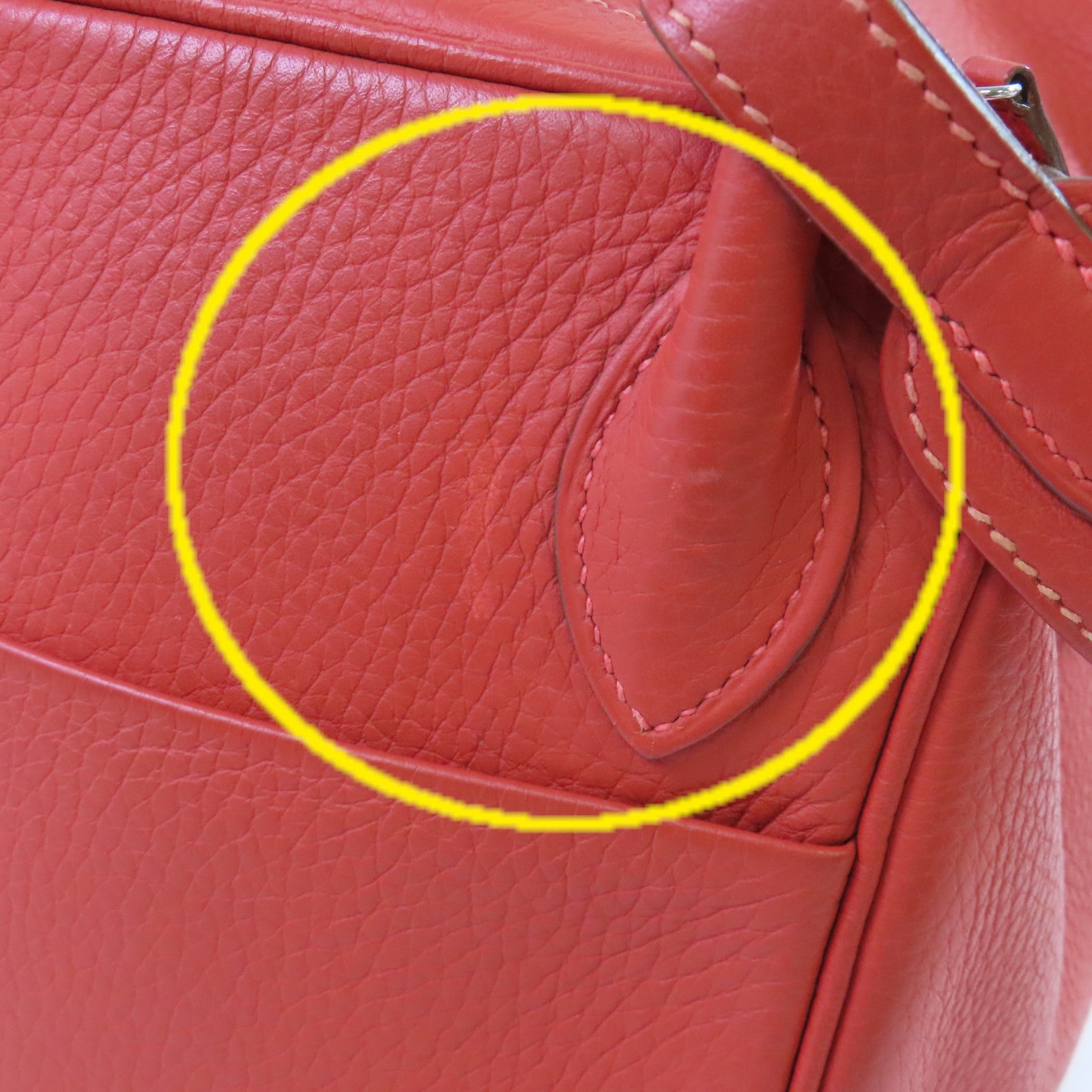 HERMES Clemence皮革Lindy 30 Shoulder Bag銀扣肩背袋9M Sanguine三文魚紅色/2R Rouge Pivoine牡丹紅色