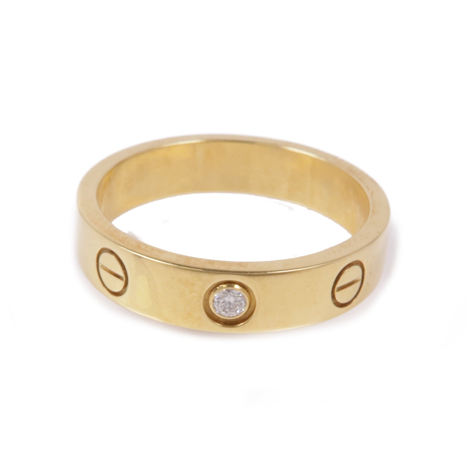 CARTIER Love Ring 18K Yellow Gold Cartier#51 US#5.75 B4056100