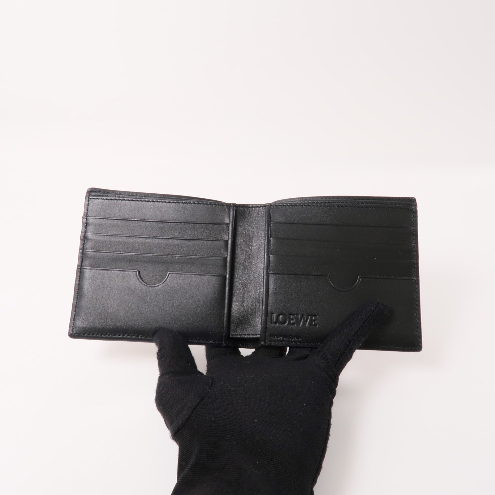 LOEWE 牛皮皮革Wallet錢包棕色