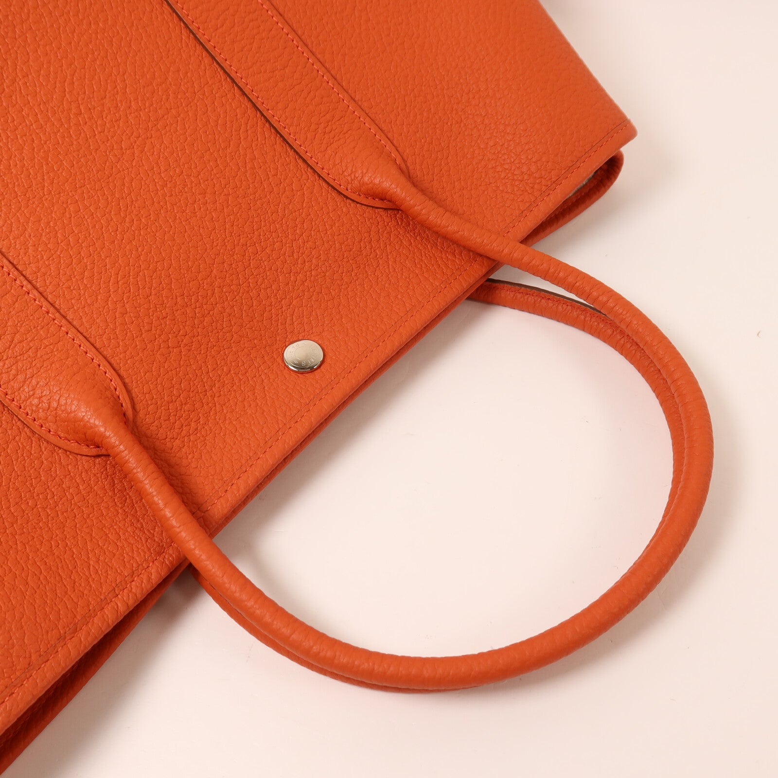 HERMES Negonda皮革Garden Party PM手挽袋Feu