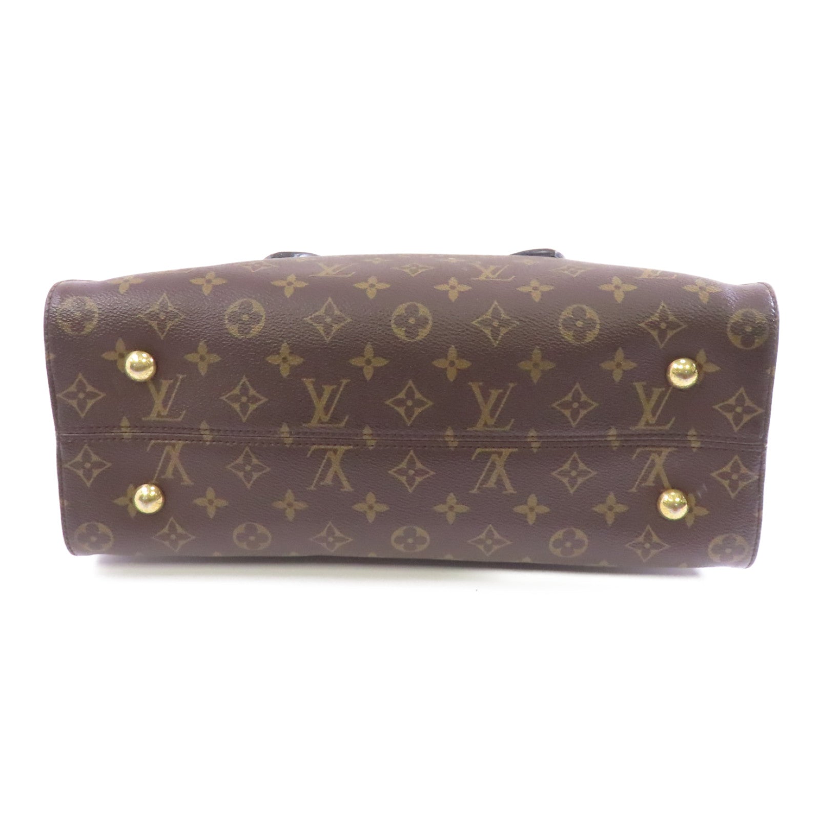 LOUIS VUITTON Monogram Tuileries金扣手挽肩背兩用袋棕色