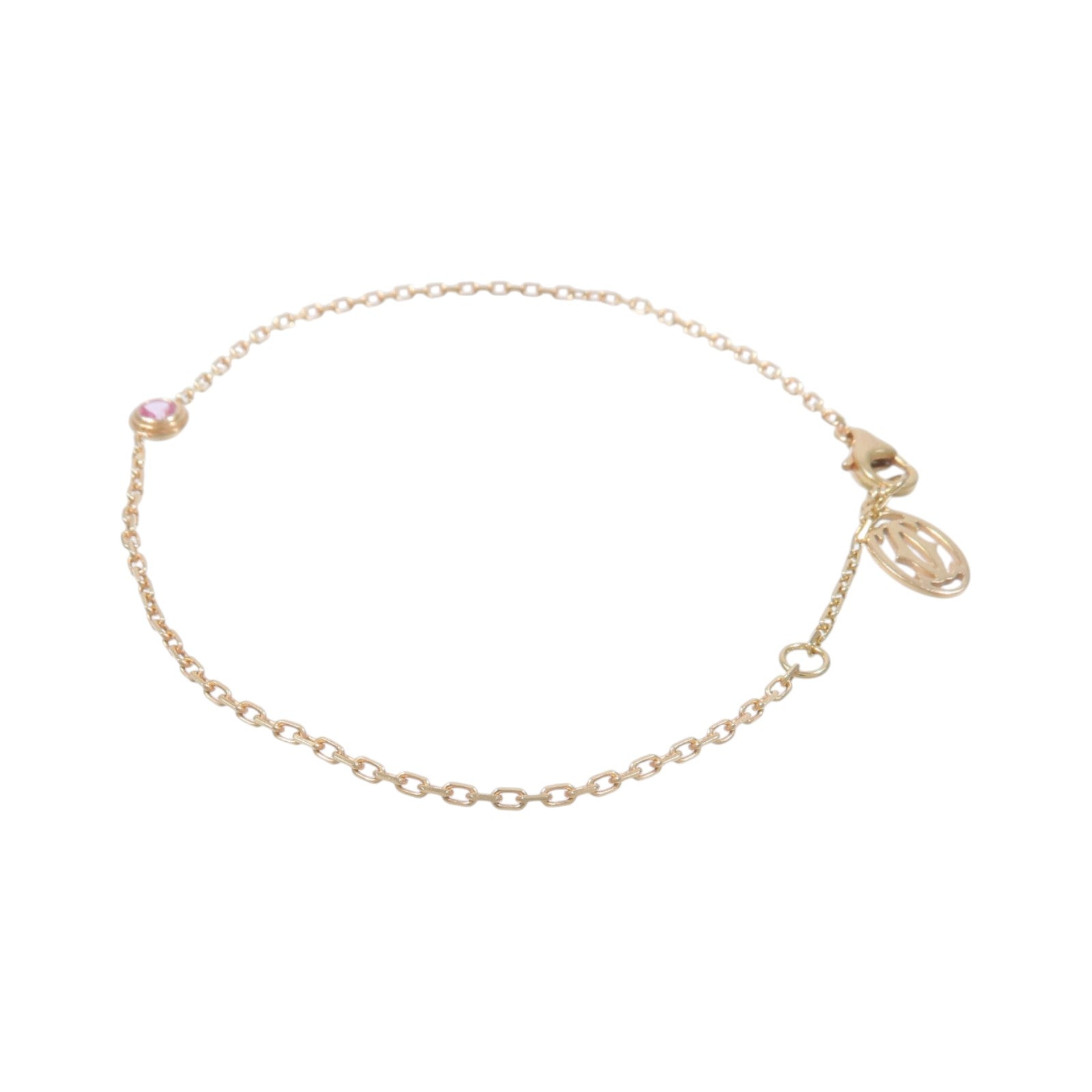 CARTIER 18K玫瑰金d'Amour Pink Sapphire Bracelet粉紅藍寶石手鏈
