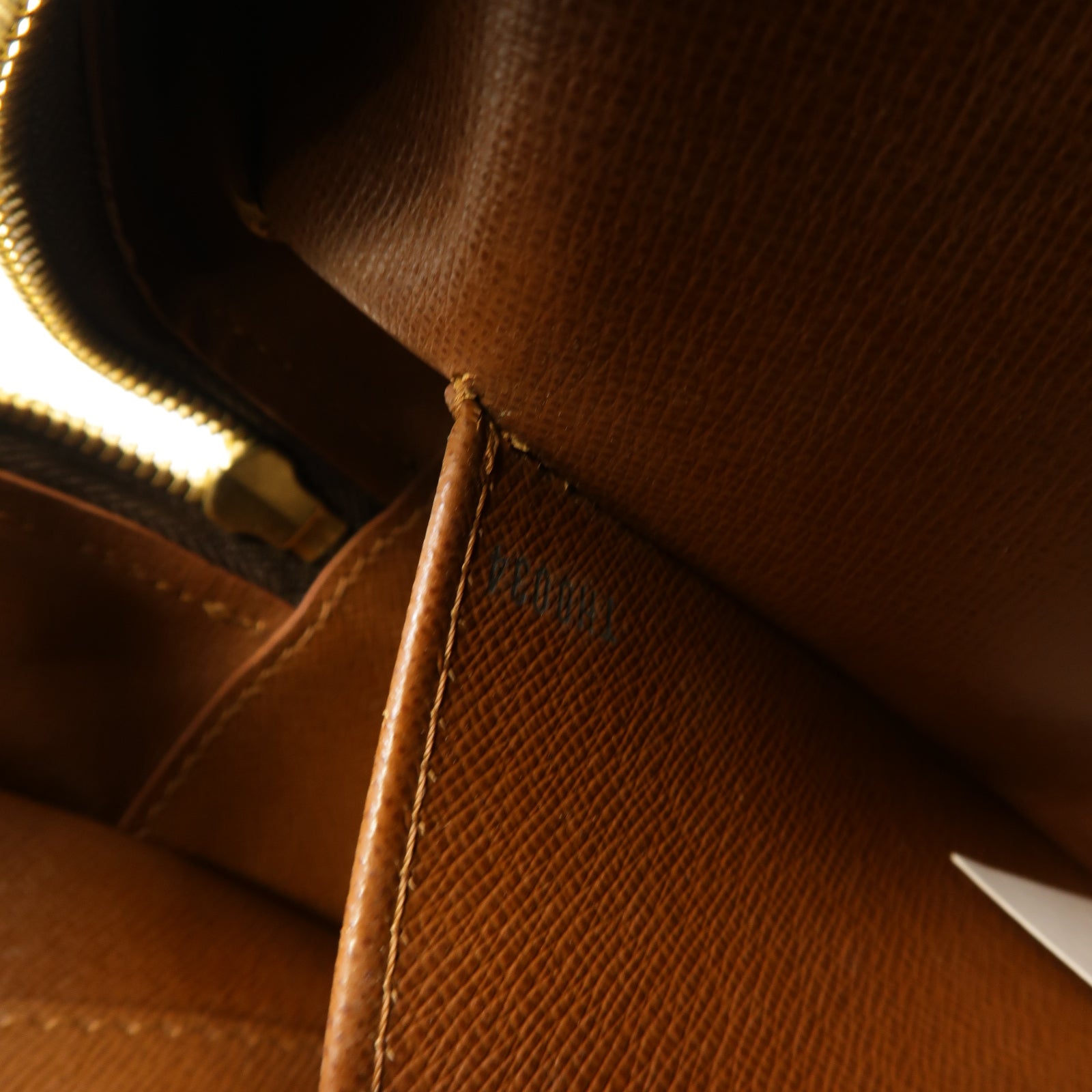 LOUIS VUITTON Monogram Cite MM金扣肩背袋棕色