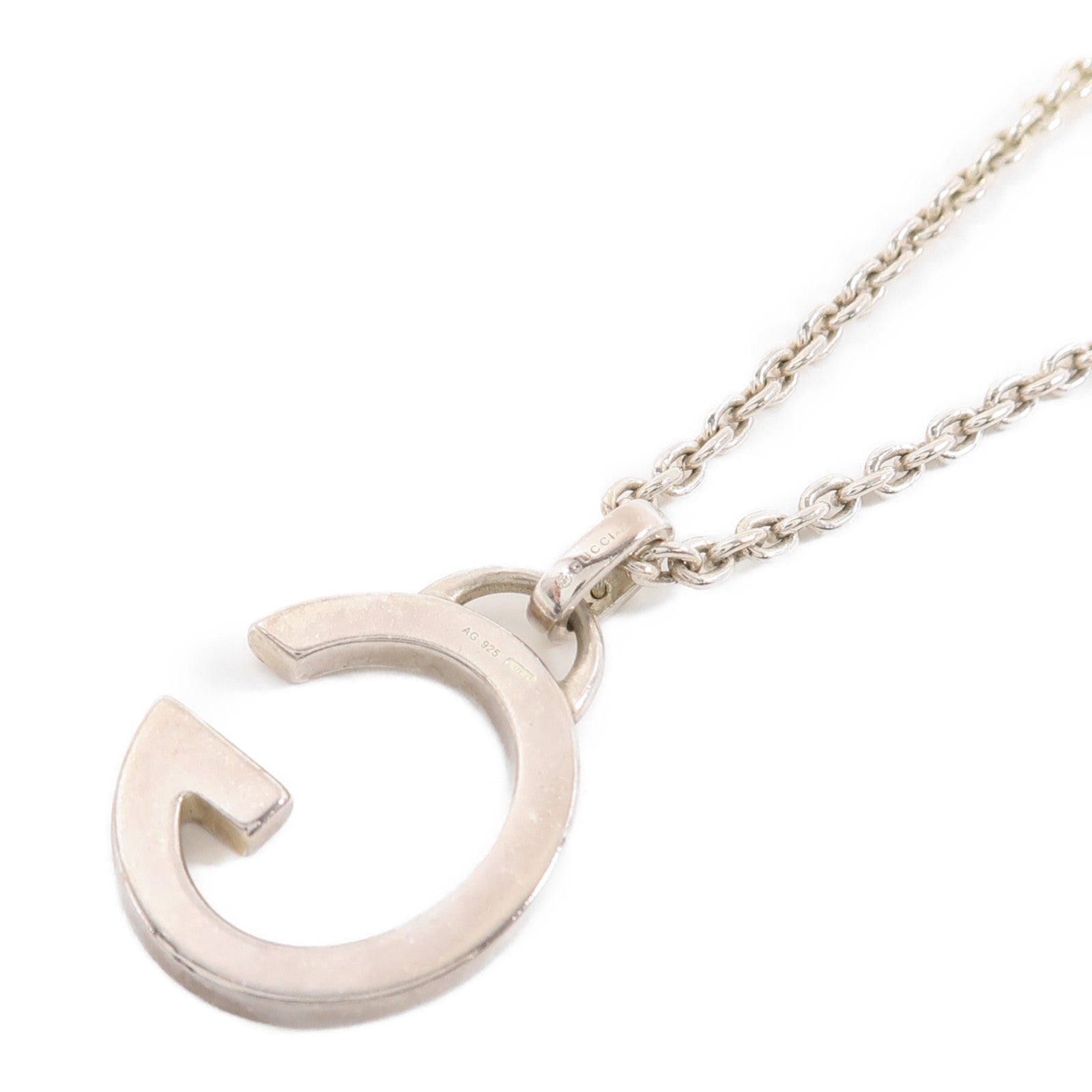 GUCCI 925純銀G Necklace項鍊
