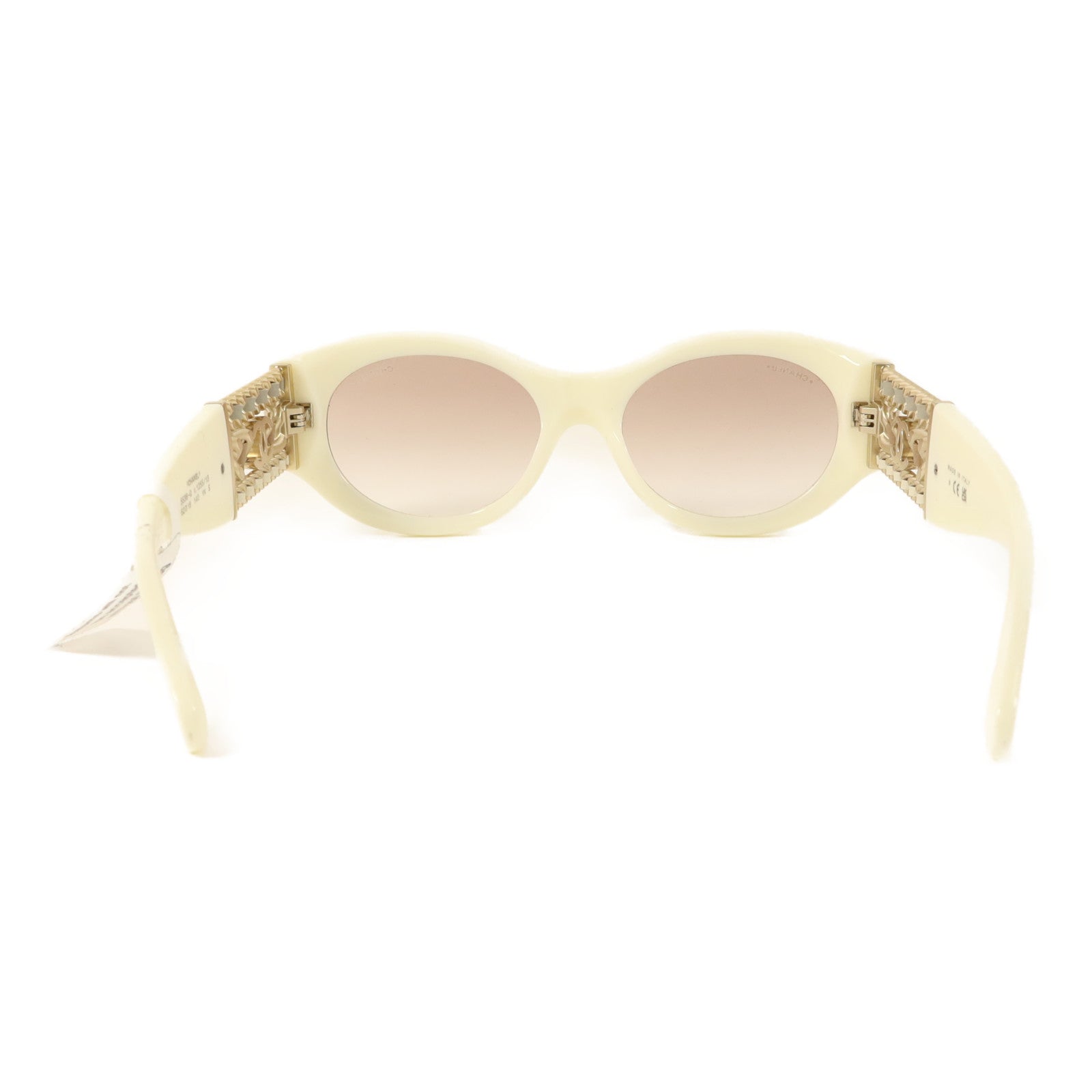 CHANEL PVC/金屬Oval Sunglasses太陽眼鏡