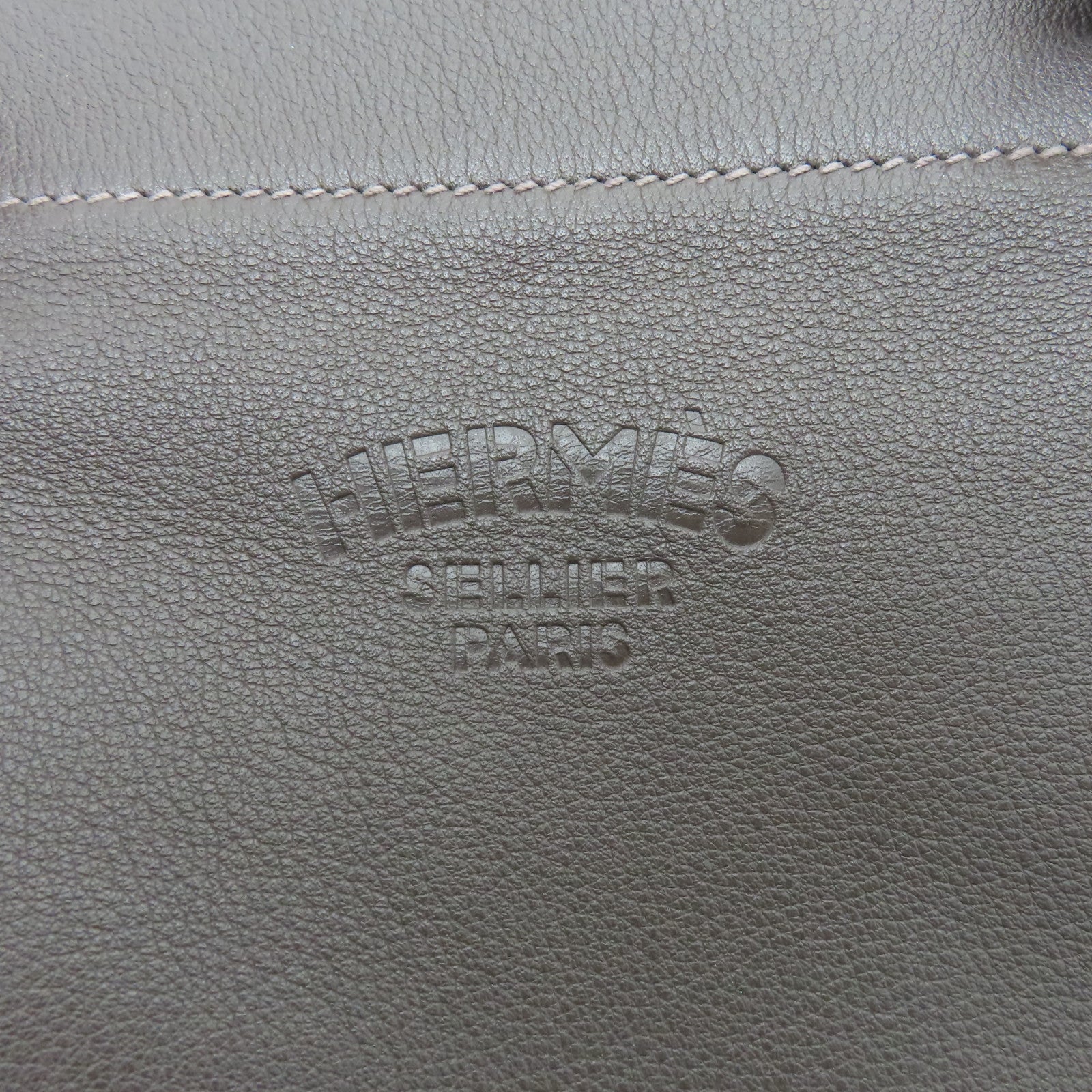 HERMES 【激減優惠】Swift皮革Aline銀扣肩背袋巧克力色