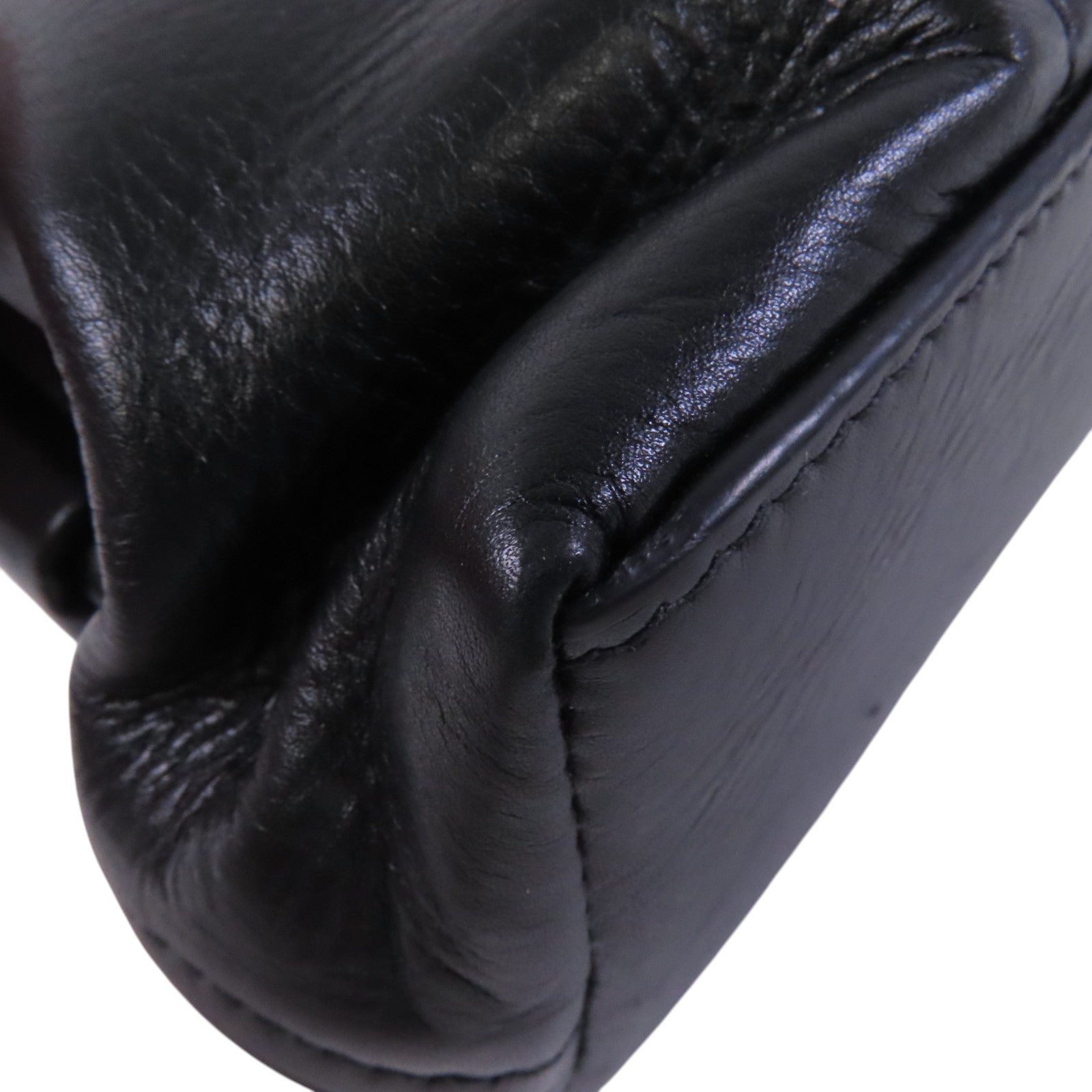 BALENCIAGA 牛皮皮革Clutch銀扣手拿包