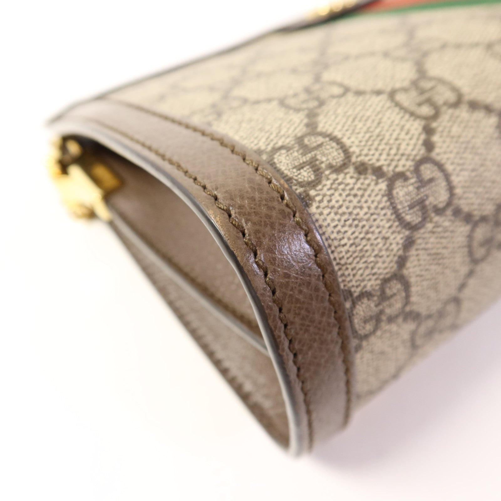 GUCCI 塗層帆布Ophidia GG Chain Shoulder Bag金扣鏈帶肩背袋