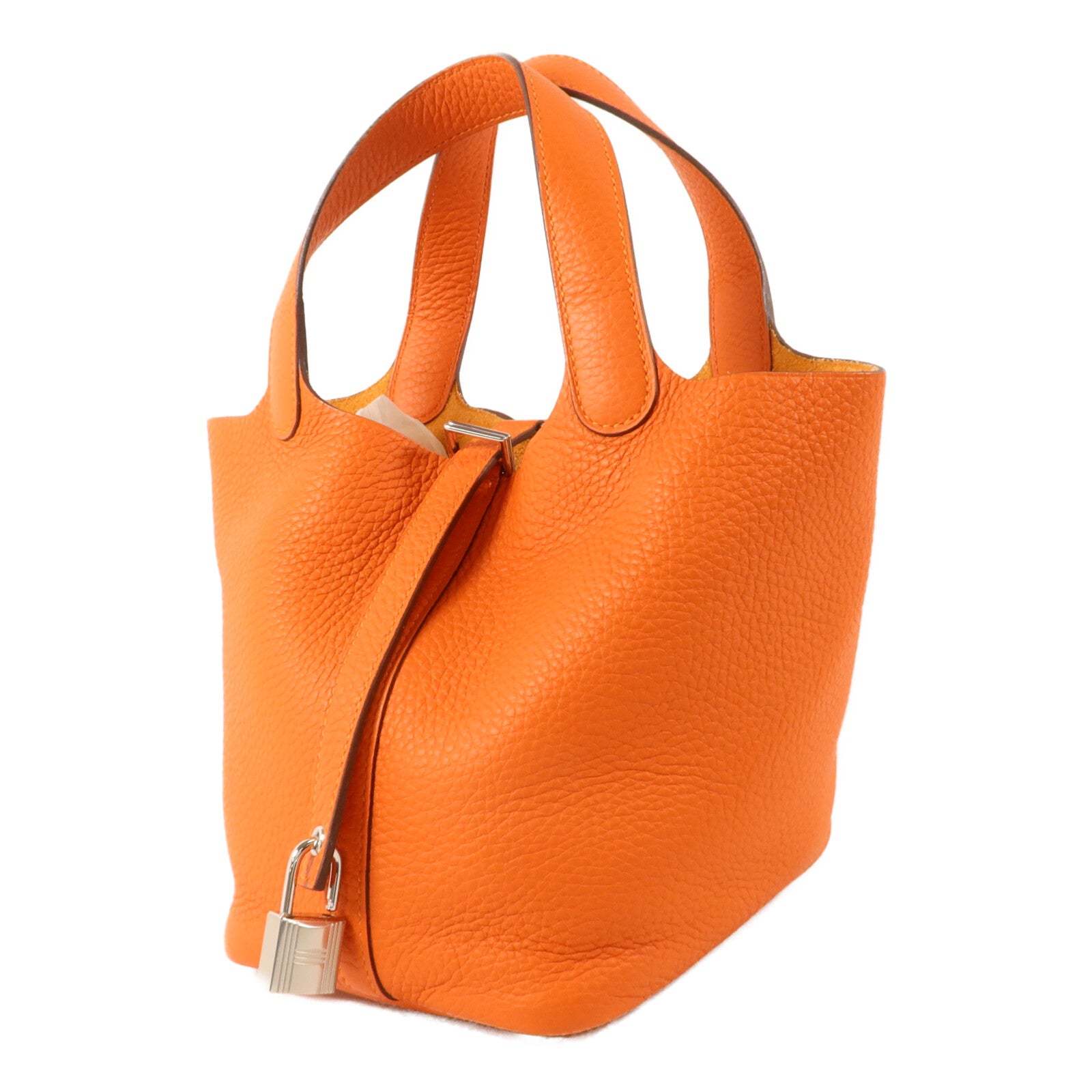 HERMES Clemence皮革Picotin PM手挽袋