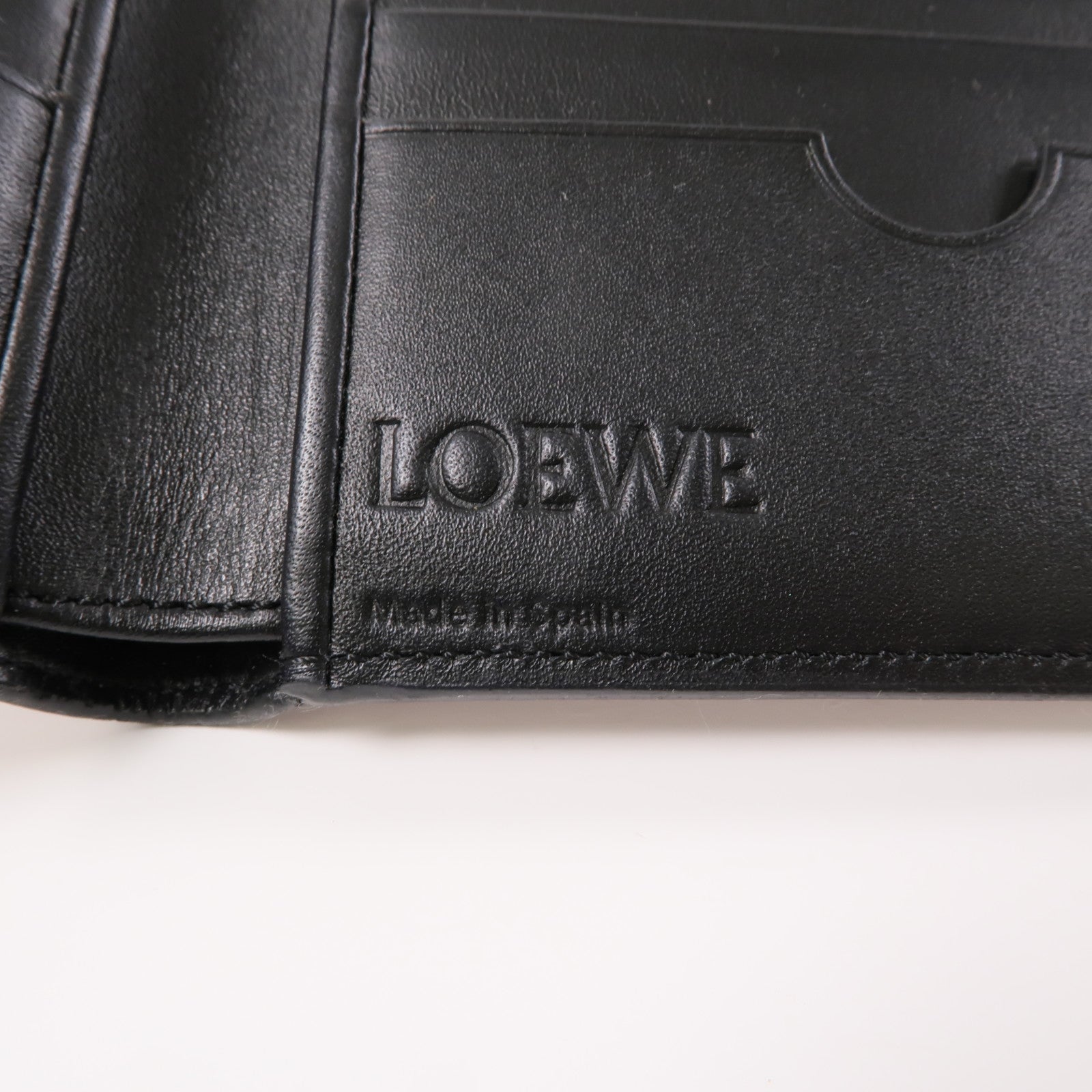 LOEWE 牛皮皮革Wallet錢包棕色