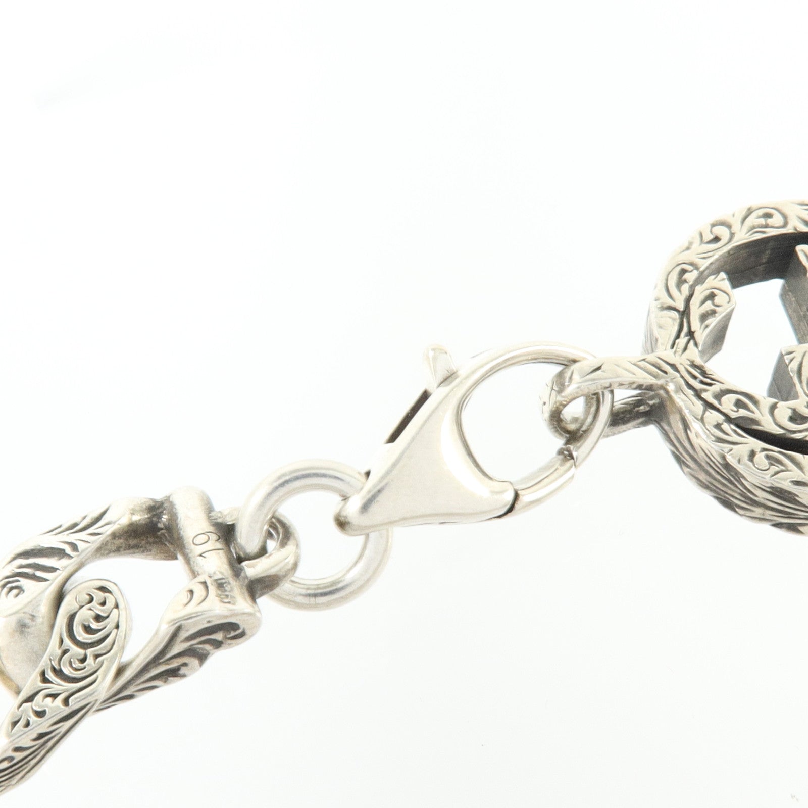 GUCCI 925純銀Interlocking Chain Bracelet手鏈