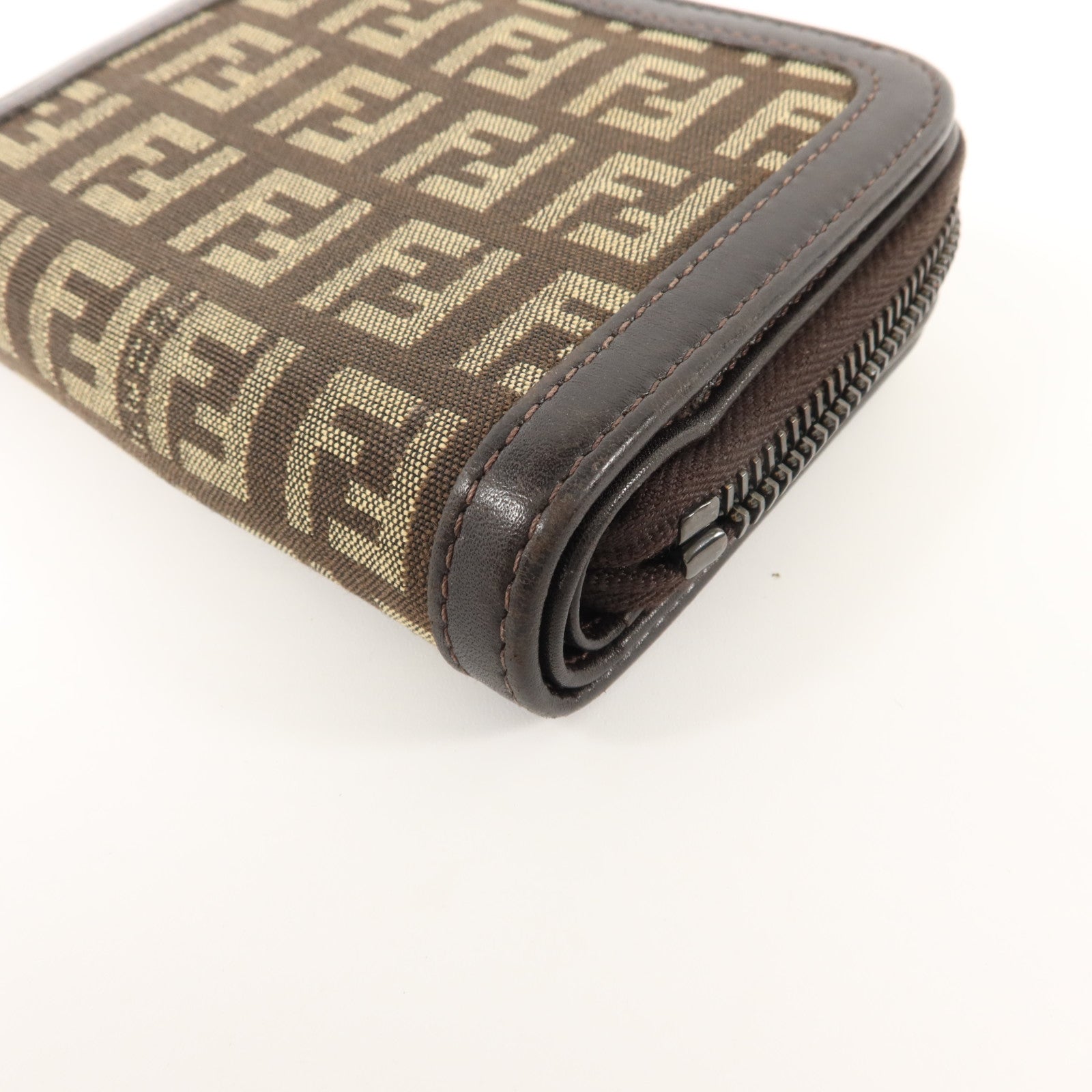 FENDI 帆布Bifold Wallet銀扣錢包