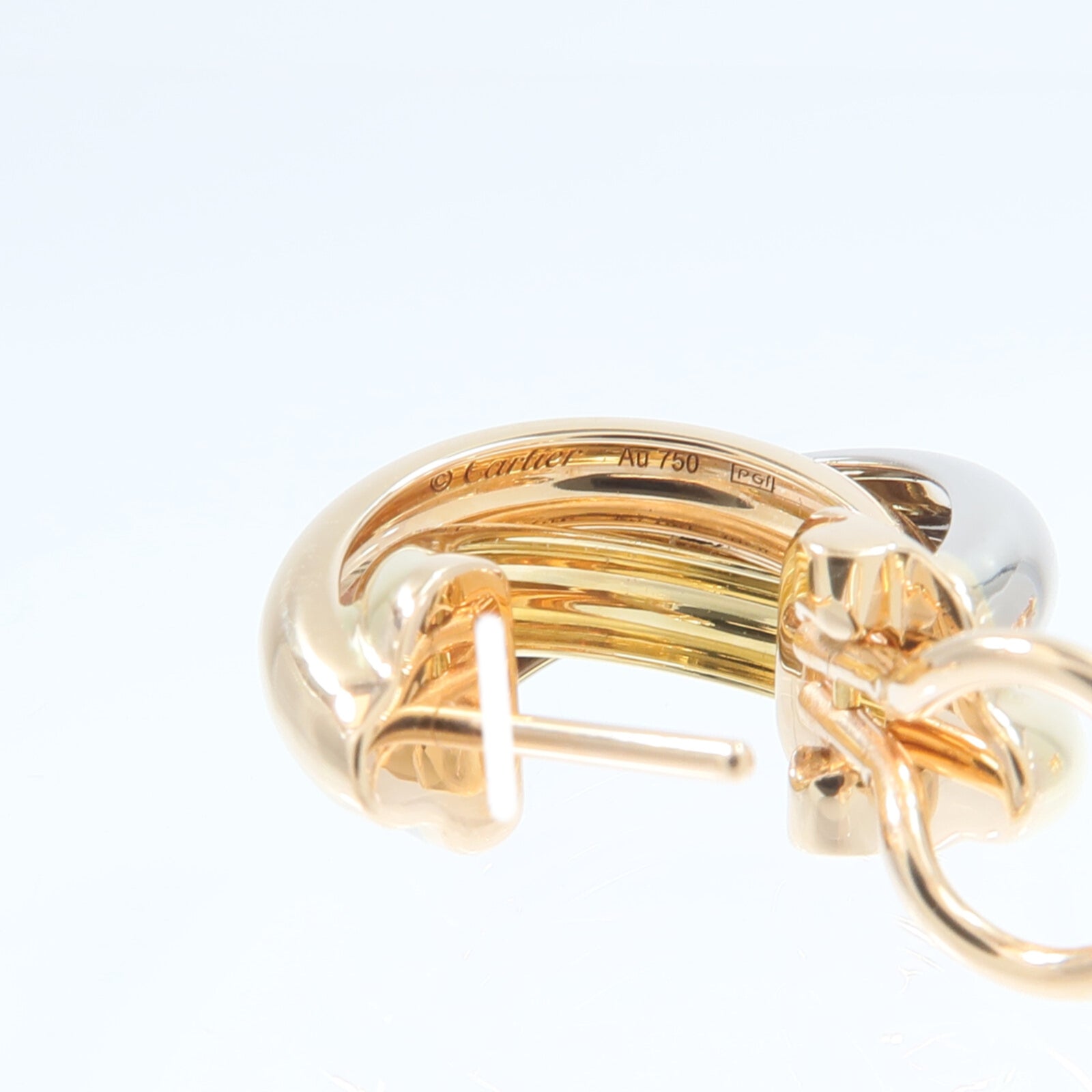 CARTIER 18K玫瑰金/黃金/白金Trinity Earrings耳環