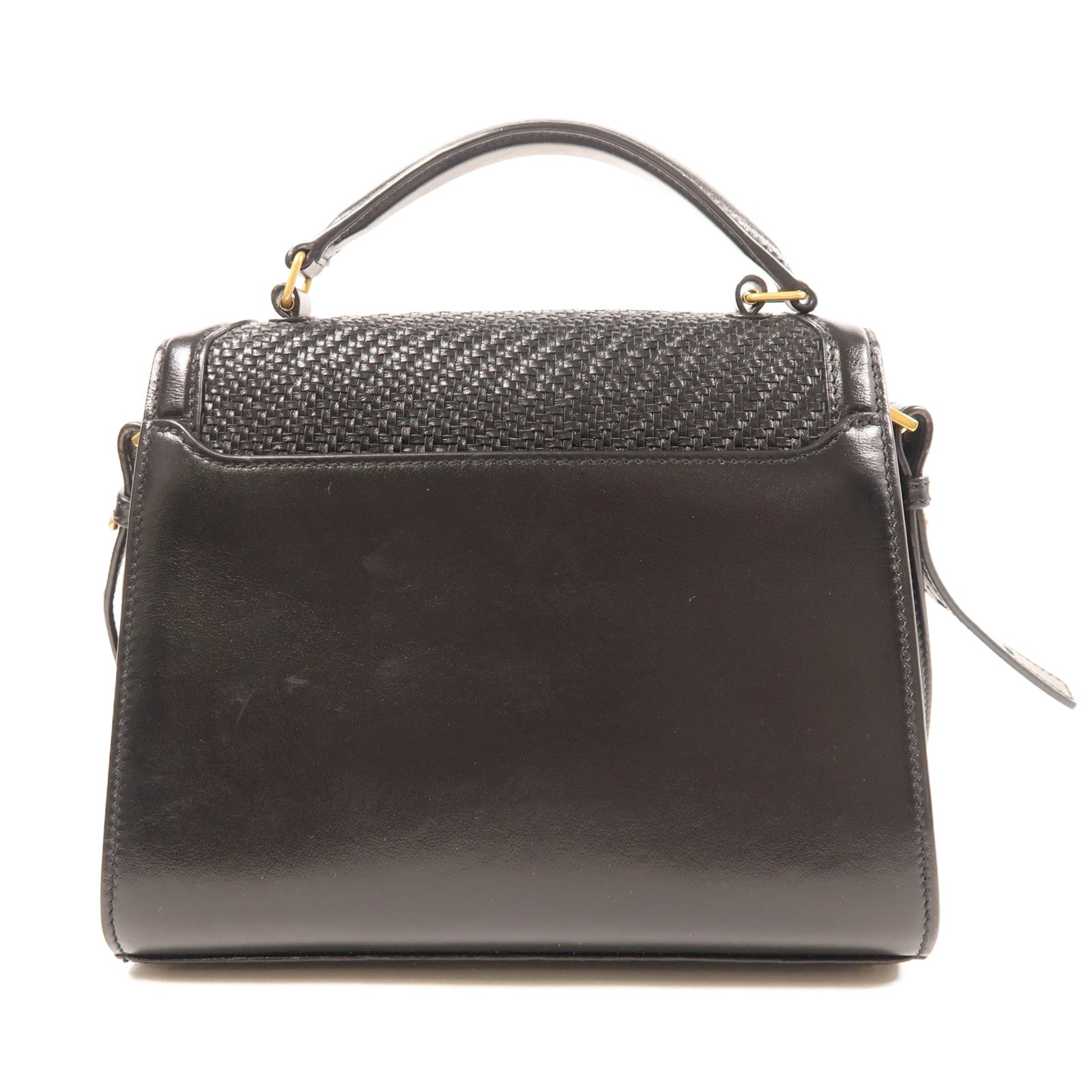 SAINT LAURENT 牛皮皮革2 Way Shoulder Bag金扣手挽肩背兩用袋