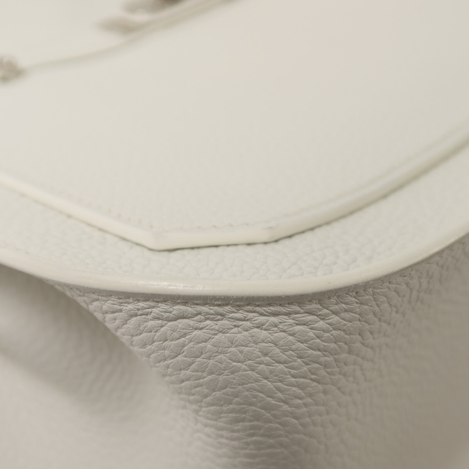 HERMES Togo皮革Jypsiere 28肩背袋Blanc